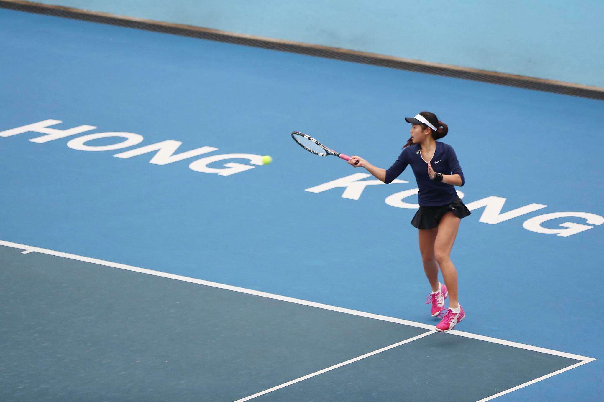 15-year-old Venia Yeung, a student at South Island School, has represented Hong Kong at the international level for tennis.