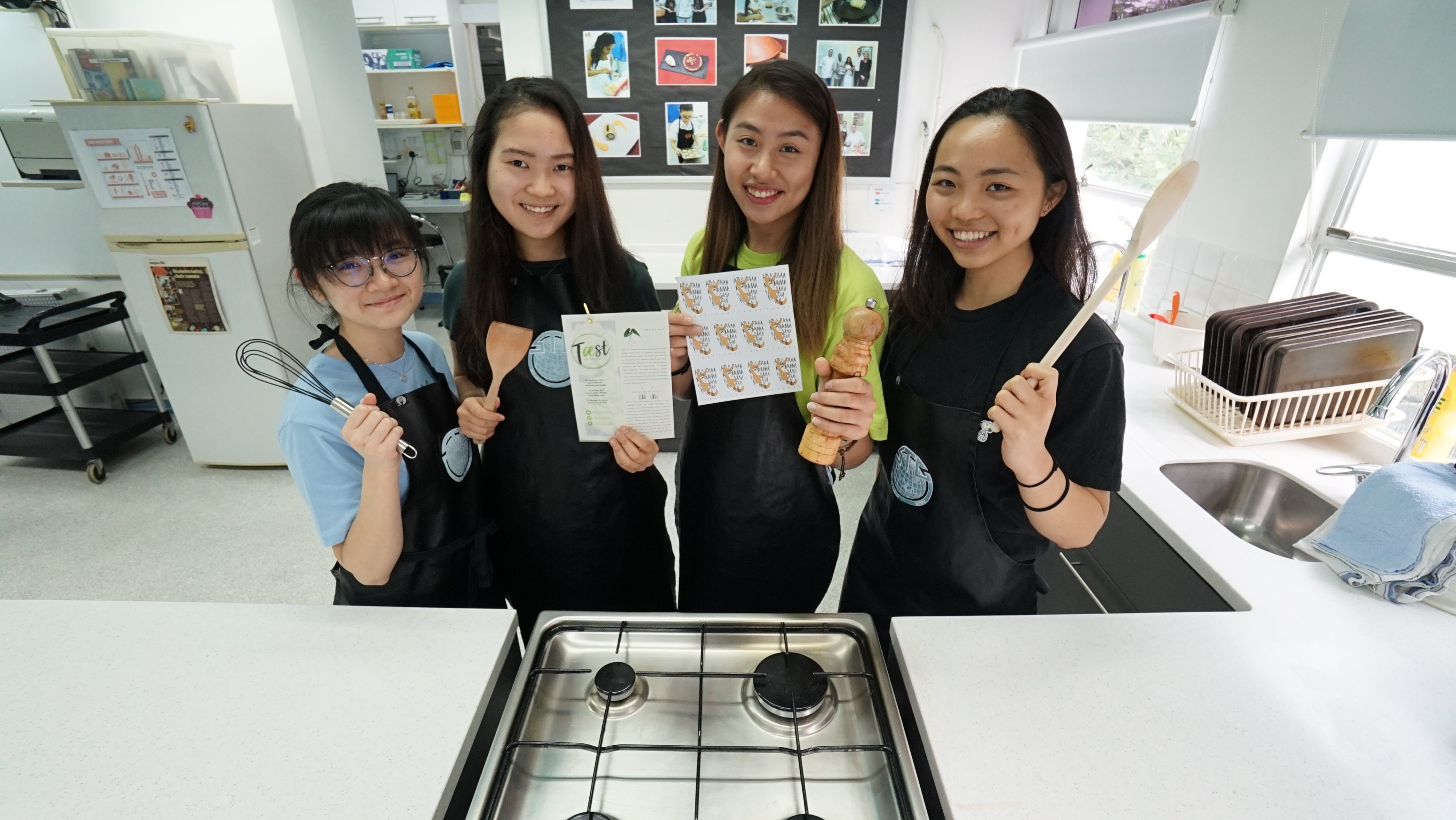 Martha Chow, Rachel Tong, Kaylin Hsieh and Cheng Man-lam of Taest hope their recipes will reduce food waste.