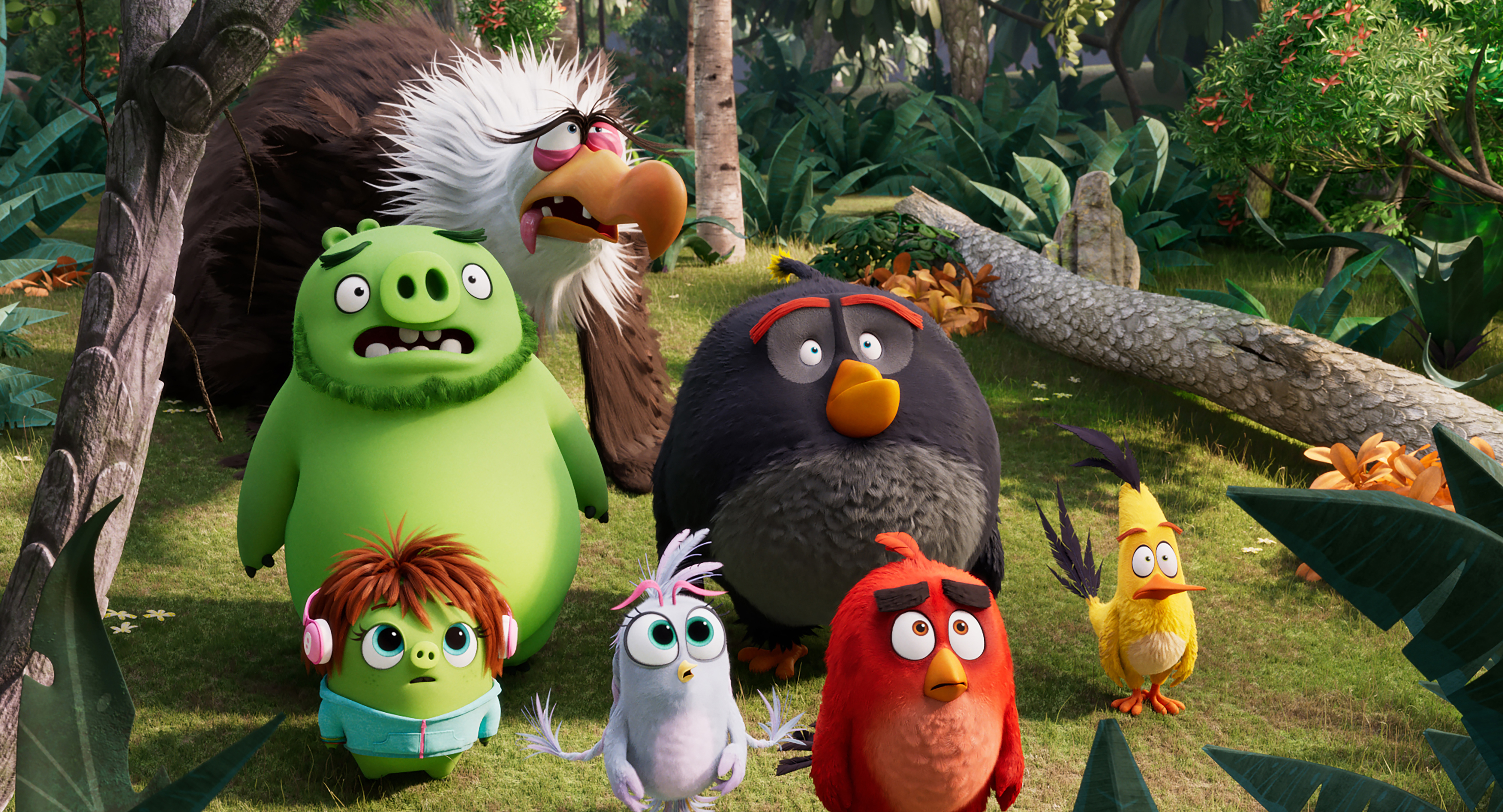The birds team up with the pigs against a new enemy in 'The Angry Birds Movie 2'.