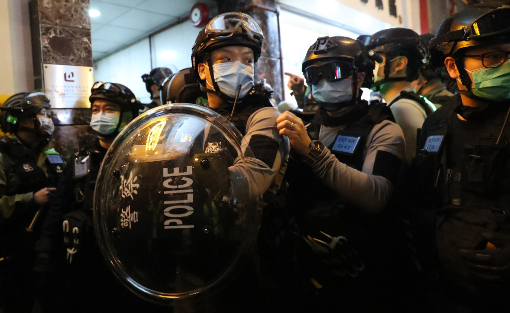 The Hong Kong police are allowed to look through an arrestee's phone, under certain conditions.