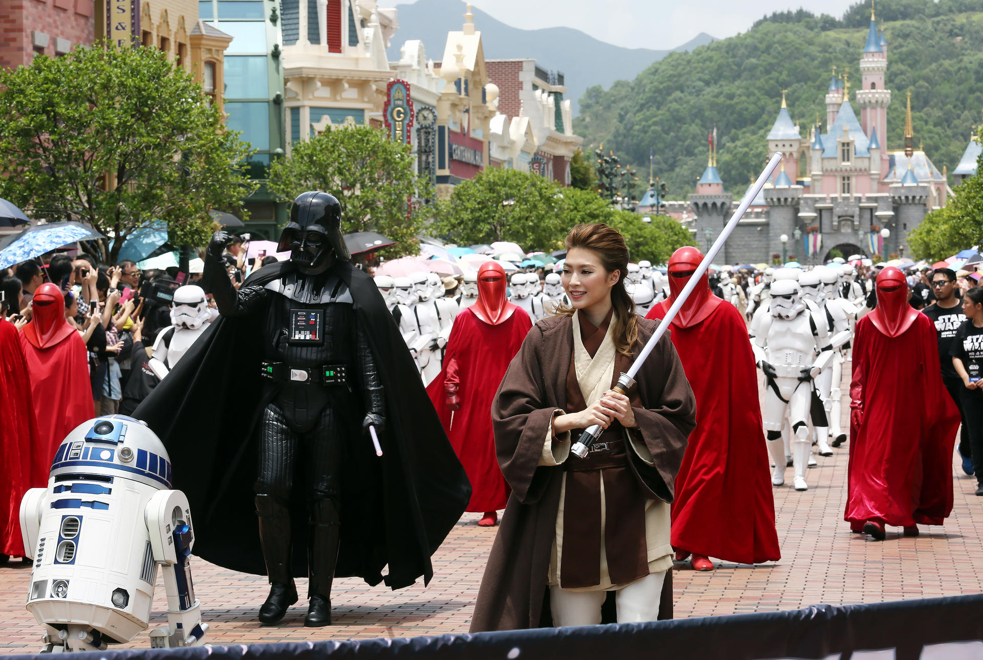 The Force is strong among Star Wars fans at Hong Kong Disneyland