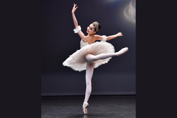 Fifteen-year-old Christiana had her first ballet lesson at the age of four