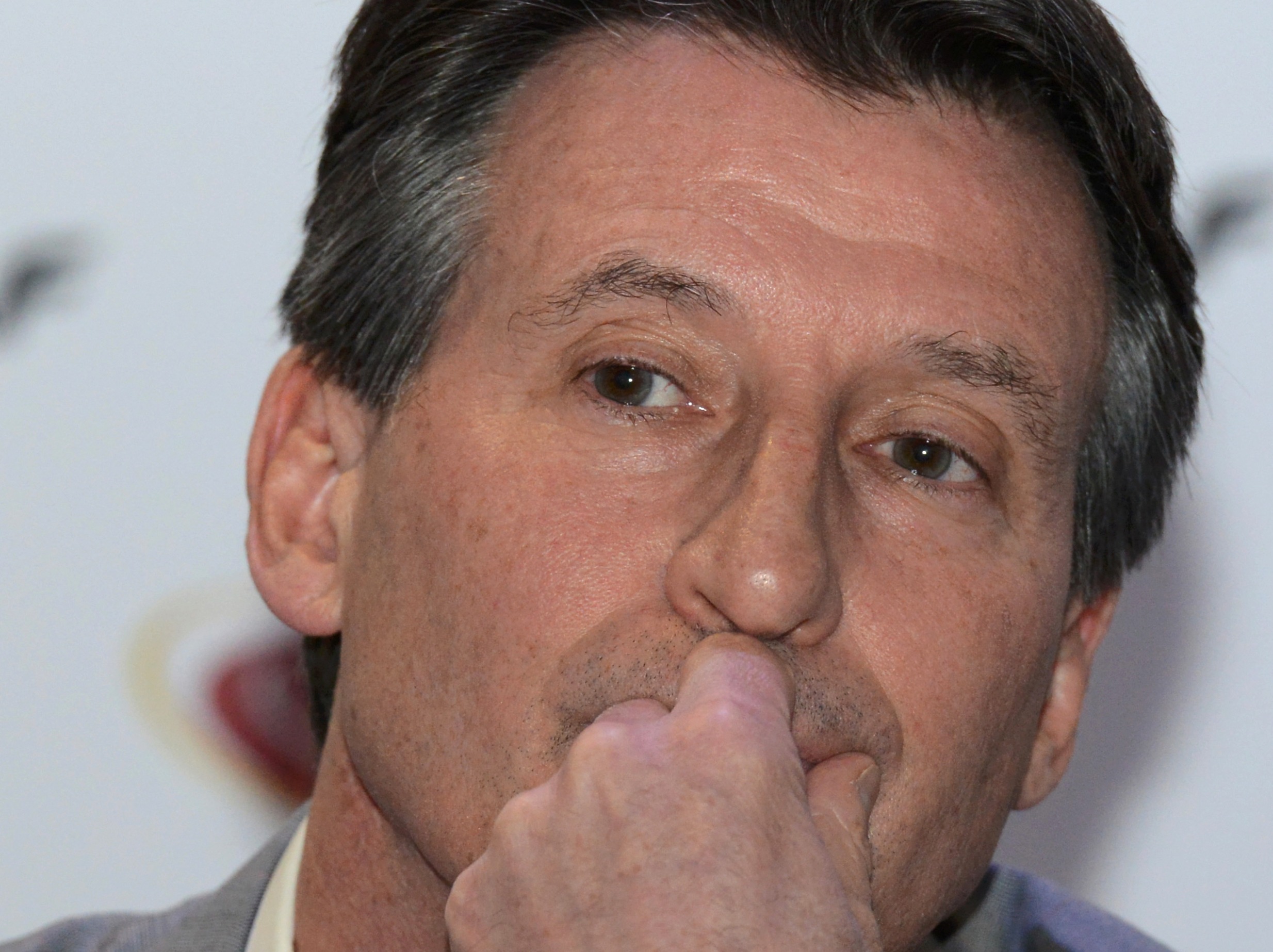 Sebastian Coe, IAAF's President, attends the IAAF press conference in Monaco, November 26, 2015. Coe, who leads the ruling body of world athletics, announced that he is stepping down from his paid ambassadorial role for the sportswear firm Nike, as he faced repeated questions about a potential conflict of interest. REUTERS/Jean-Pierre Amet