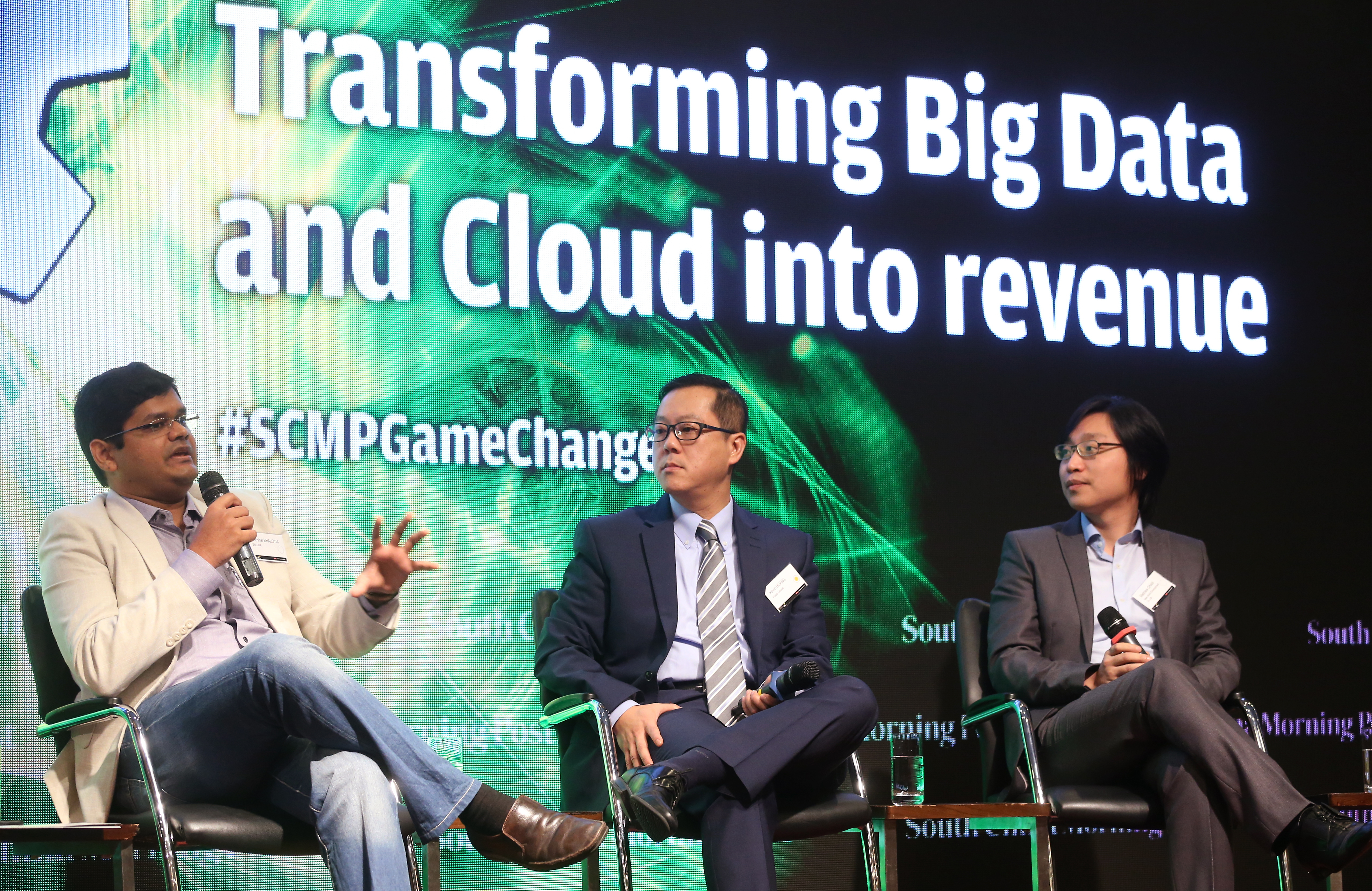 (L to R) ZALORA Regional Head of Online Marking Kaushal Bhalotia, Pixels Co-Founder & Chief Executive Officer Kevin Huang and Head of Digital of New World Development and Assistant General Manager Digital Marketing of K11 Concepts Matthew Chan, attend The Game Changers forum 4 at JW Marriott Hong Kong in Admiralty. 03DEC15 SCMP/K. Y. Cheng