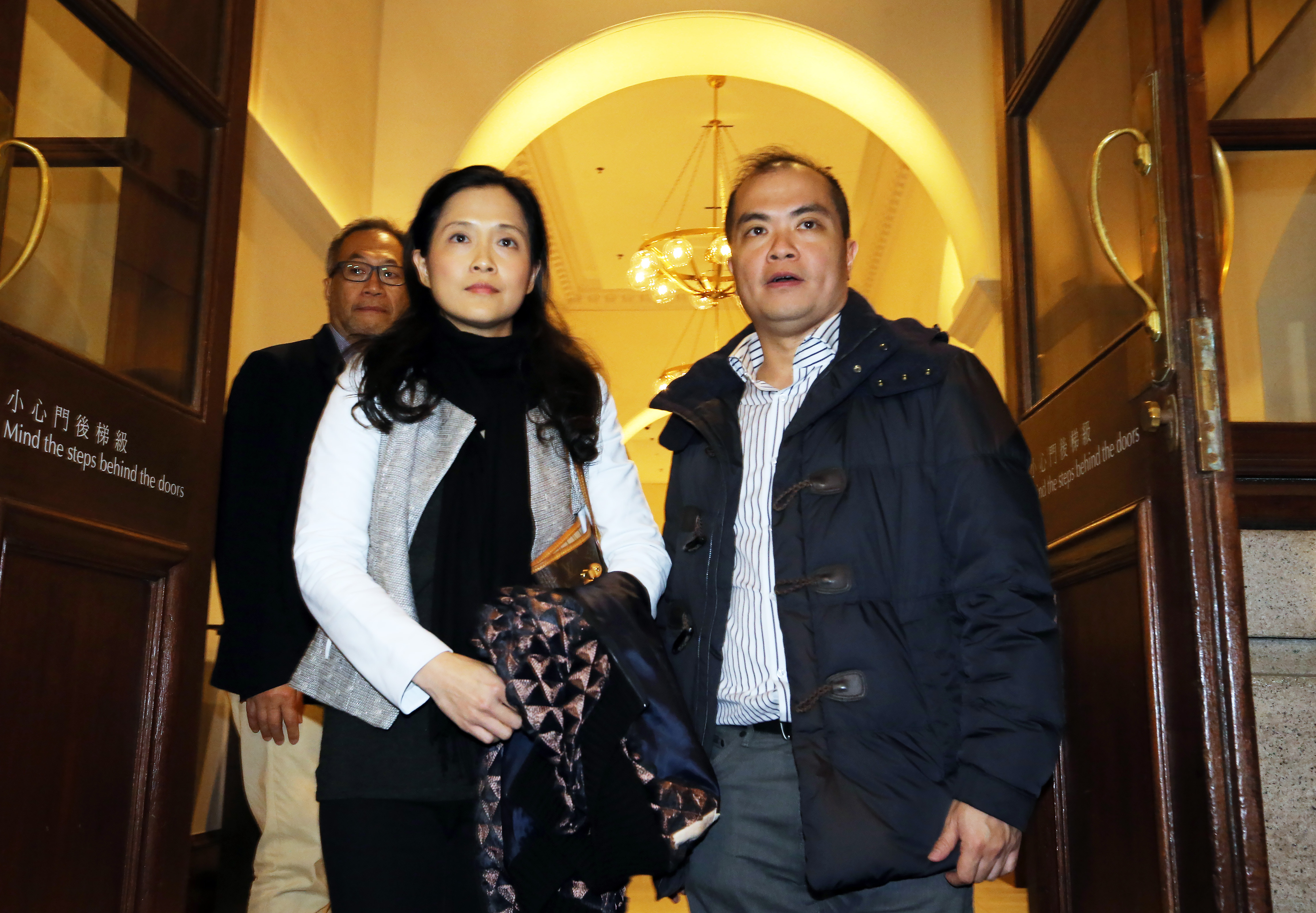 Yvonne Kam Kiu-yan(L), Financial Controller of Yung Kee, and her brother Carrel Kam Lin-wang appear at Court of Final Appeal in Central. 16DEC15 SCMP/ Felix Wong