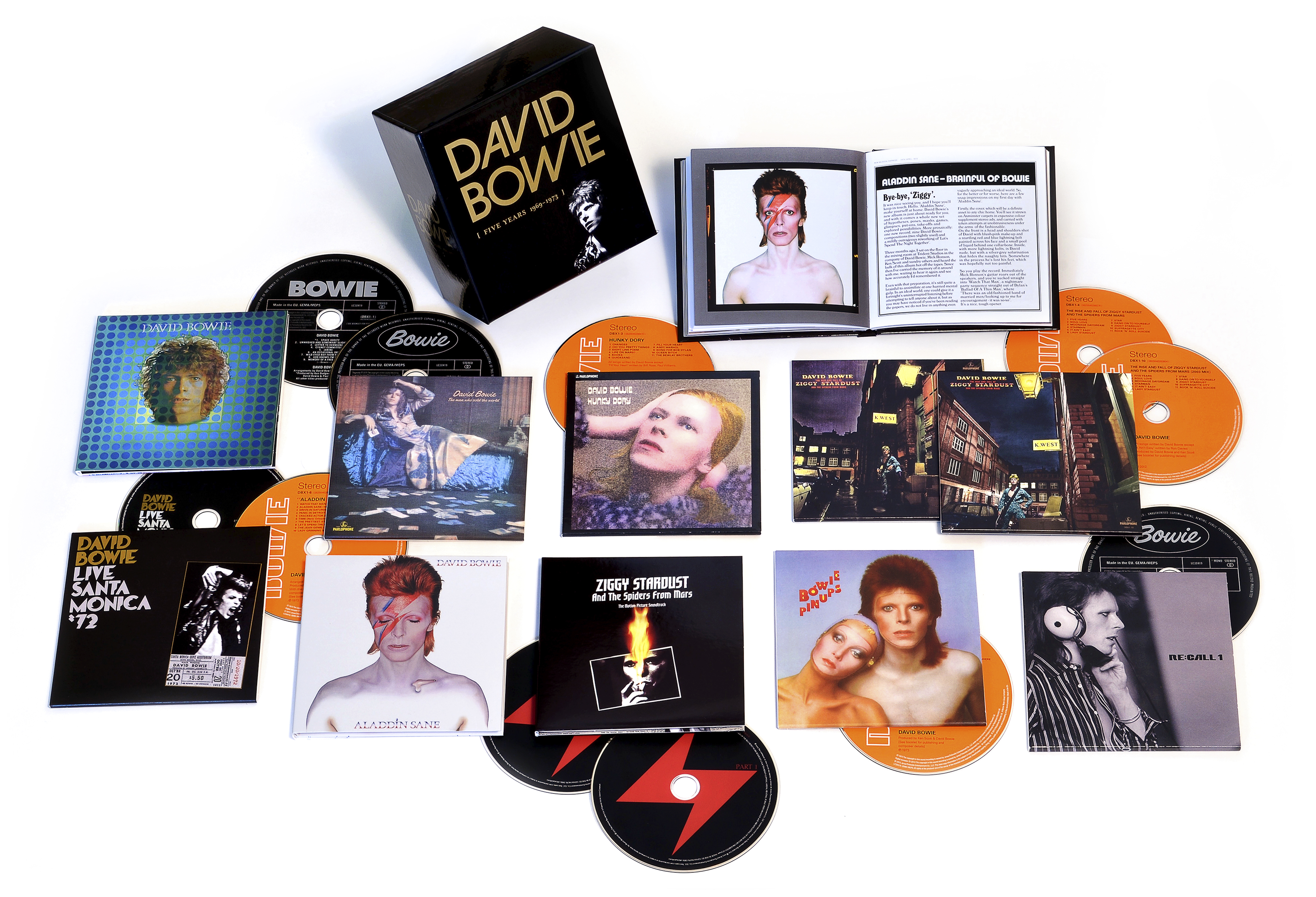 This handout image shows the box set of ' David Bowie, Five Years 1969-1973'. [20DECEMBER2015 THE REVIEW MUSIC LEAD]