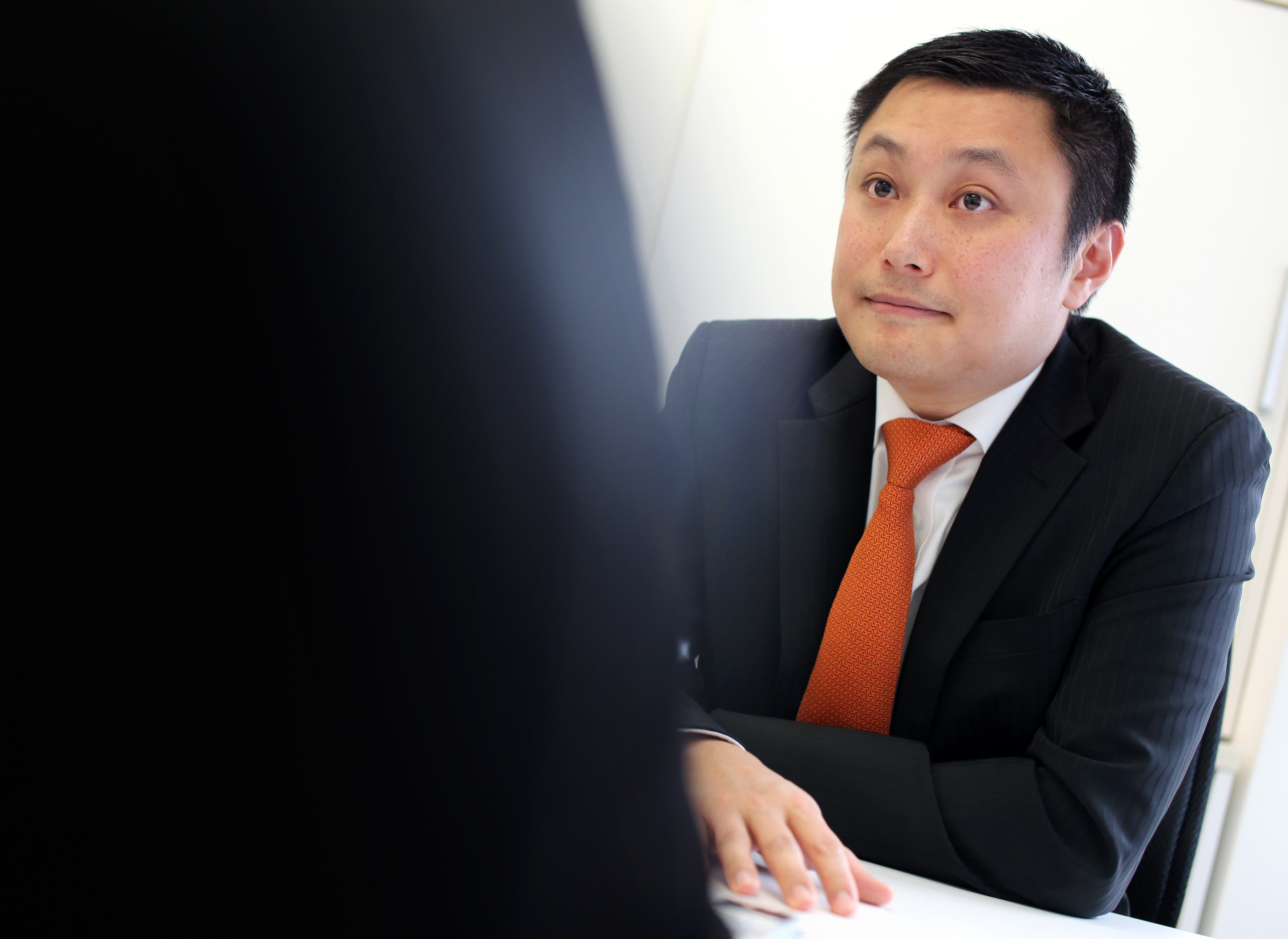 Interview of Simon Loong Pui-chi, CEO and Founder of WeLab Limited, in Sheung Wan. 27FEB14