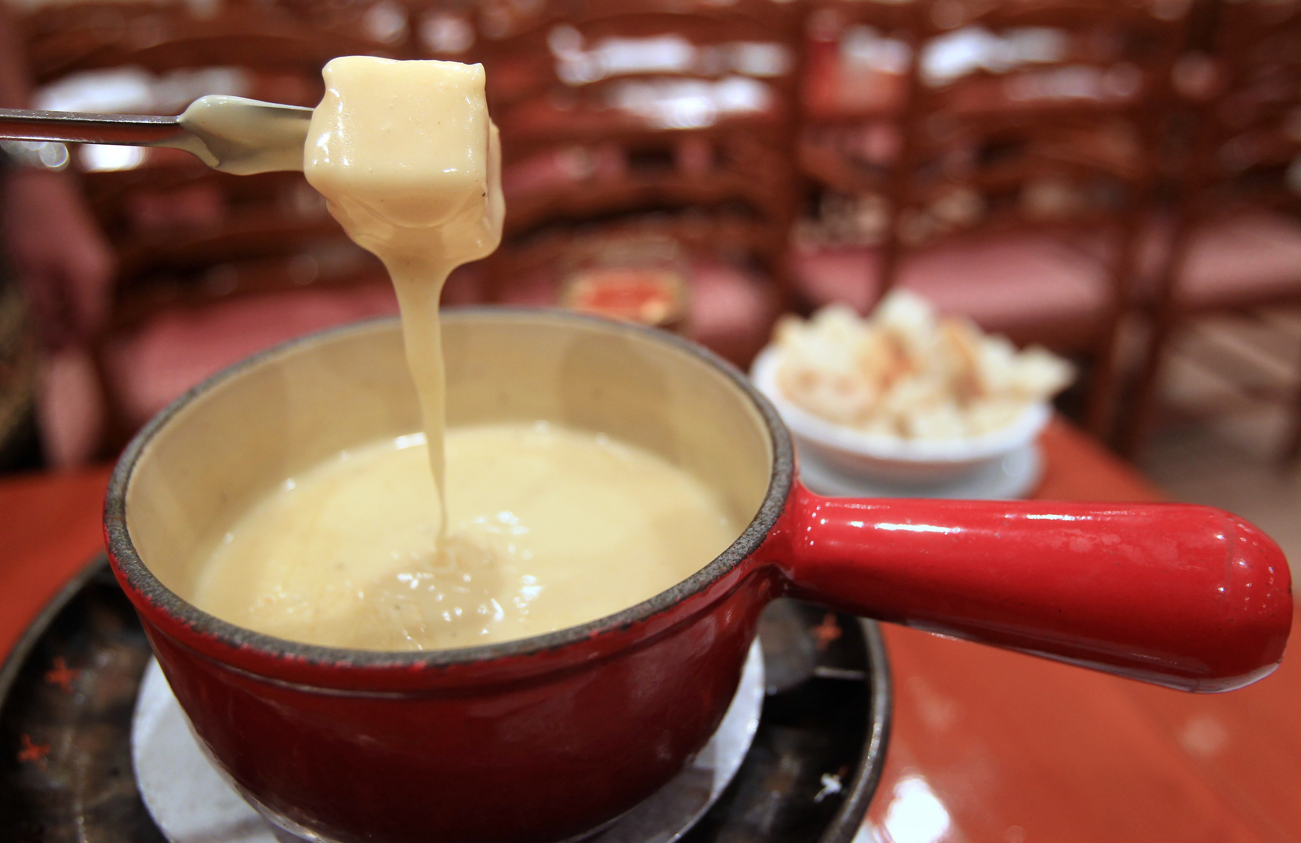 Cheese fondue from The Swiss Chalet on Hart Avenue in Tsim Sha Tsui. 20OCT11