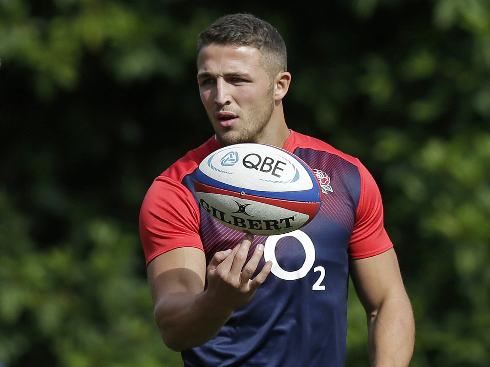 Rugby Union - England Training - Pennyhill Park Hotel, Bagshot, Surrey - 1/9/15 Sam Burgess of England during training Action Images via Reuters / Henry Browne Livepic