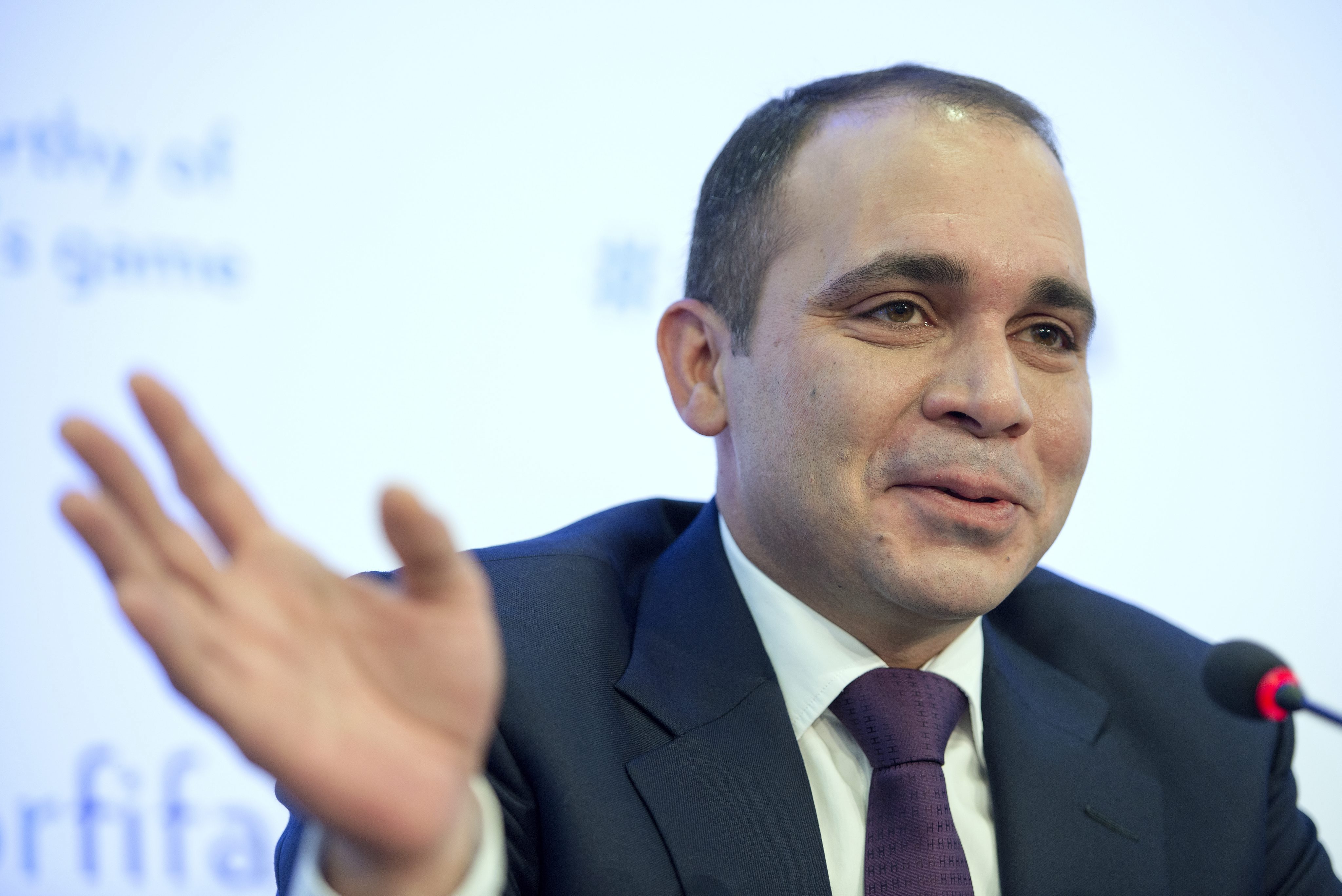 Fifa presidential candidate Prince Ali has gone to the Court of Arbitration for Sport over concerns he has on the election set for Friday. Photo: EPA