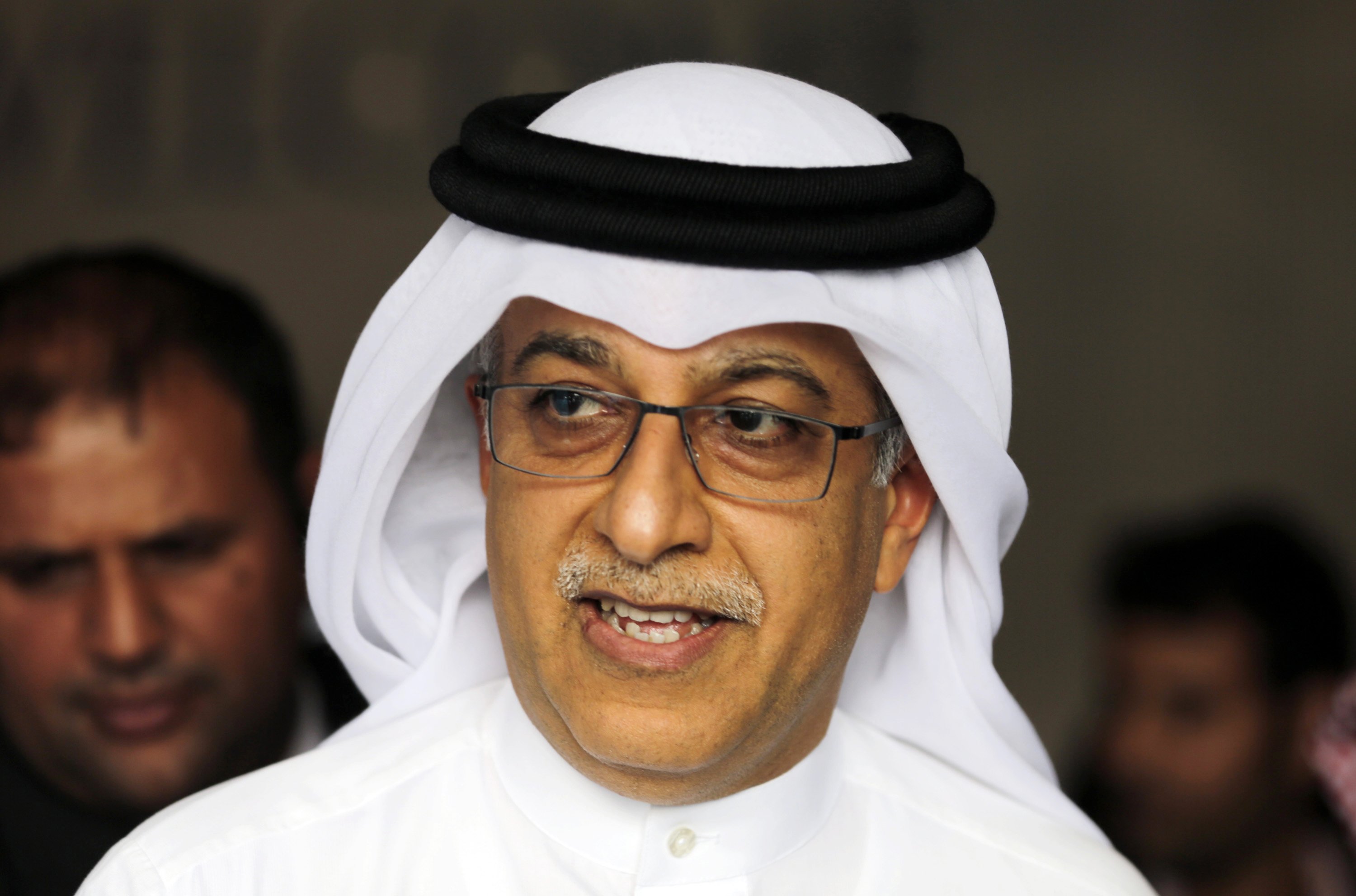 Of the five candidates, not one talks of having kicked a football professionally. Shaikh Salman bin Ebrahim al-Khalifa from Bahrain is the odds-on favourite. Photo: AP