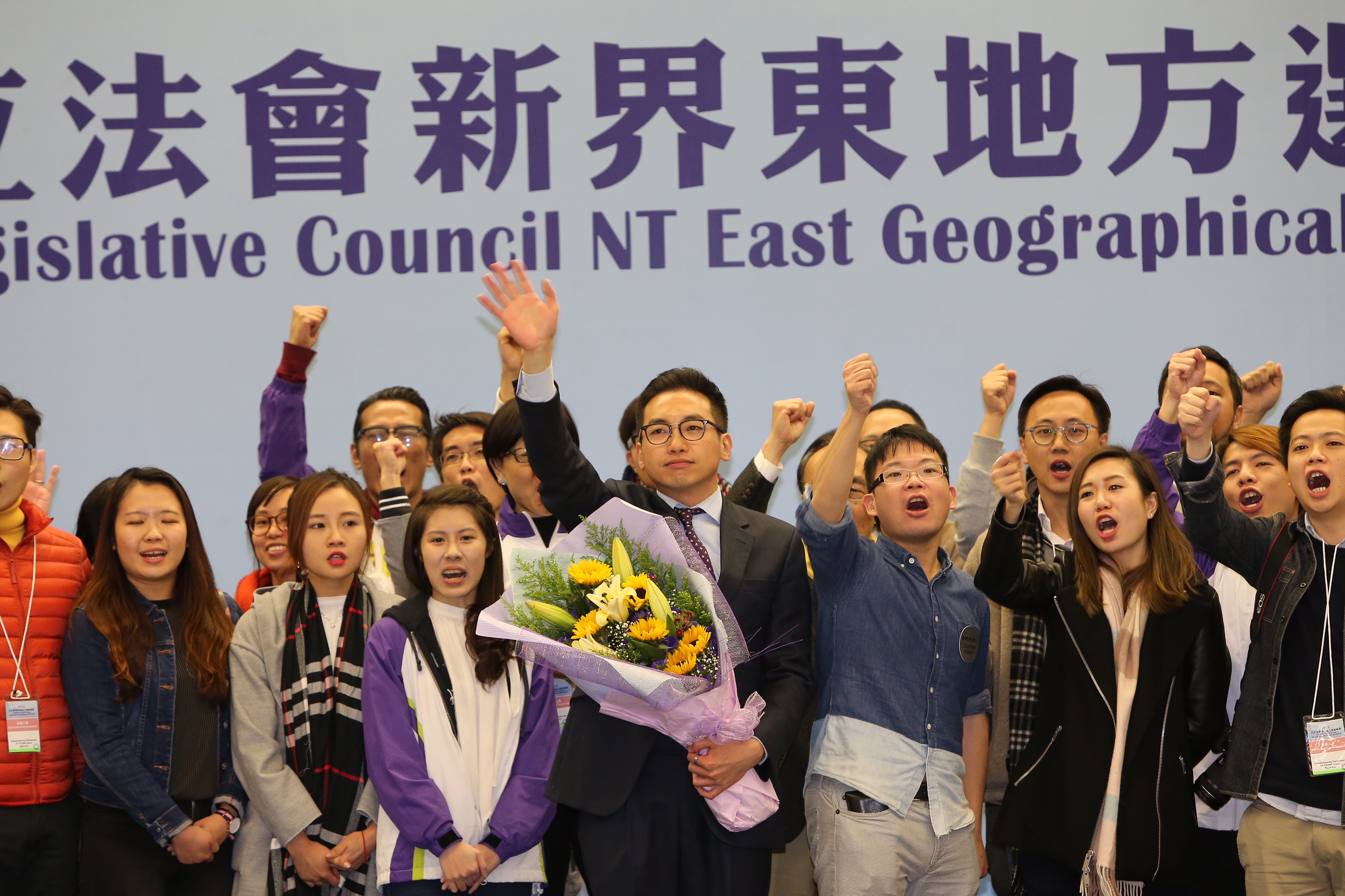 Alvin Yeung Ngok-kiu successfully retained the seat left vacant by Ronny Tong Ka-wah. Photo: Dickson Lee