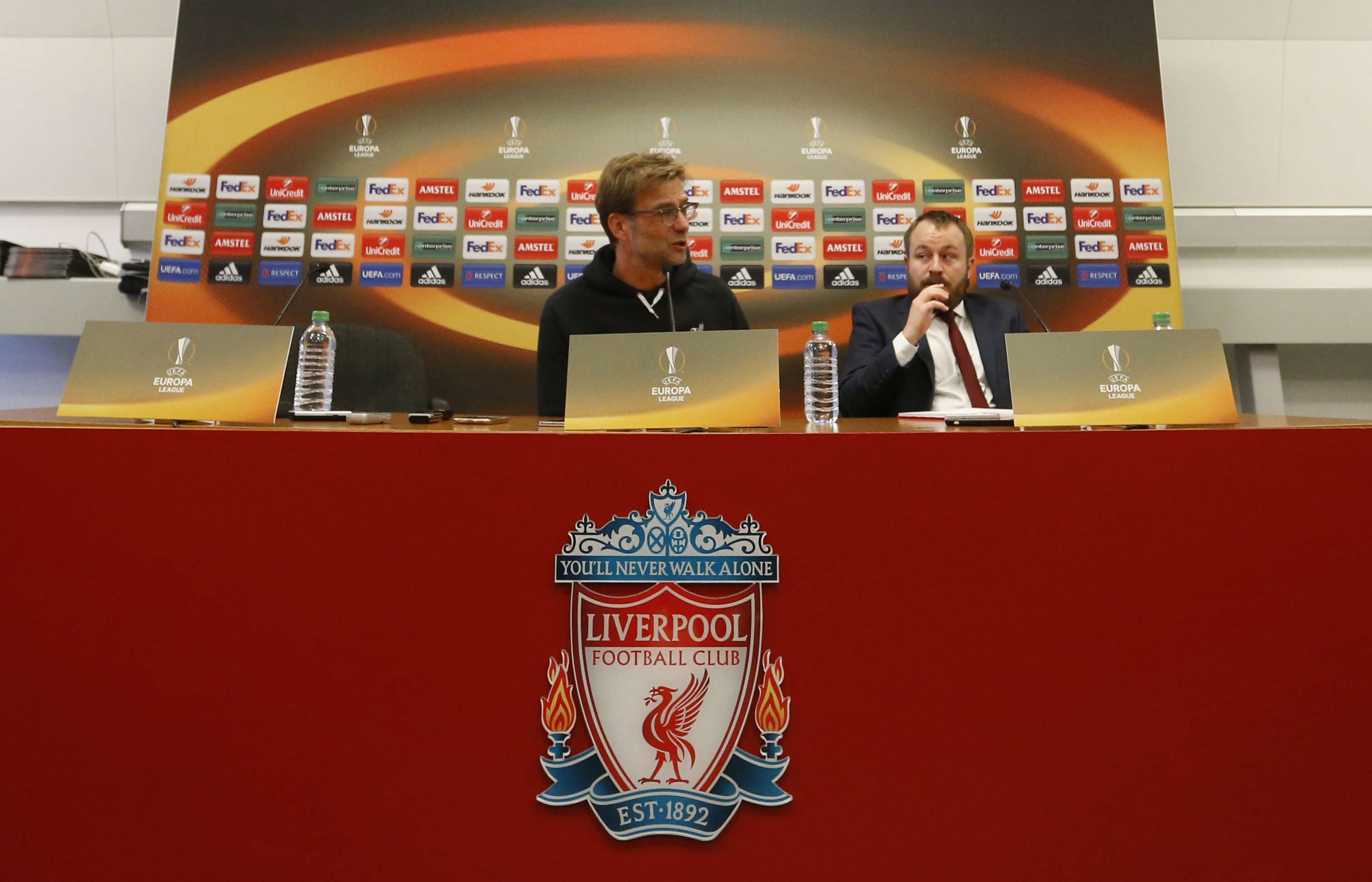 Liverpool manager Juergen Klopp is looking forward to renewing hostilities with Manchester United on Thursday night. Photo: Reuters