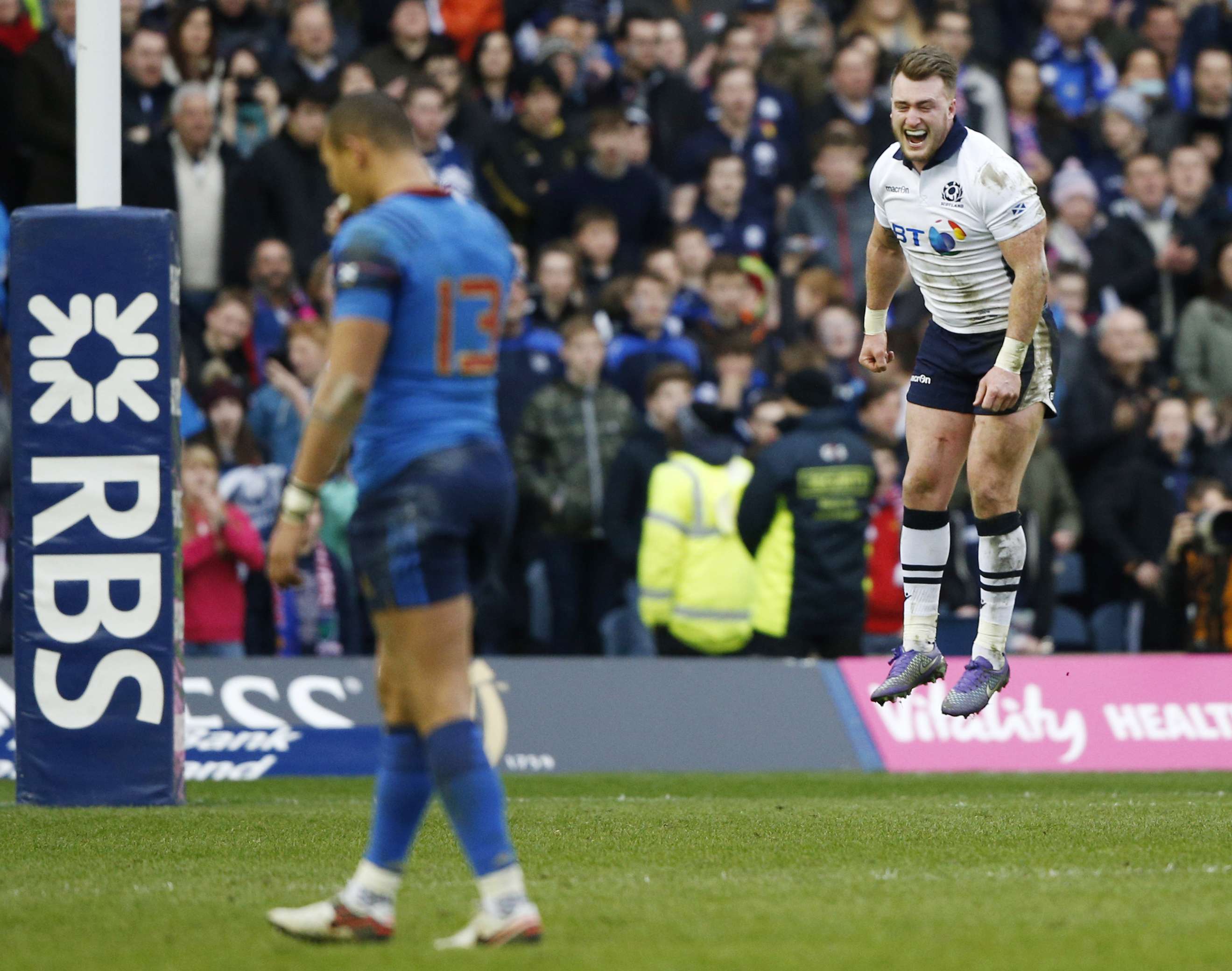 Scotland’s win over France ensure that England won their first Six Nations Championship title in five years. Photo: Reuters