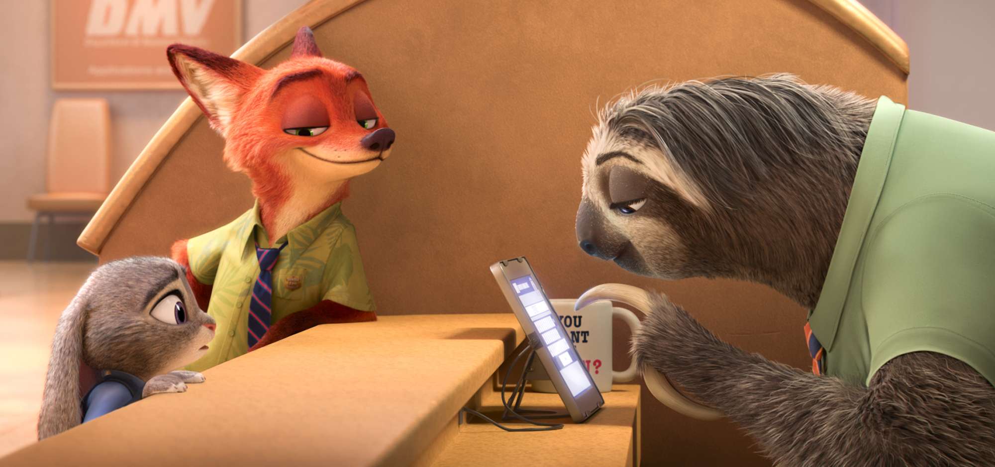 A still from the movie “Zootopia”, which broke a one-day record for box-office takings for an animated film in China. Photo: AP