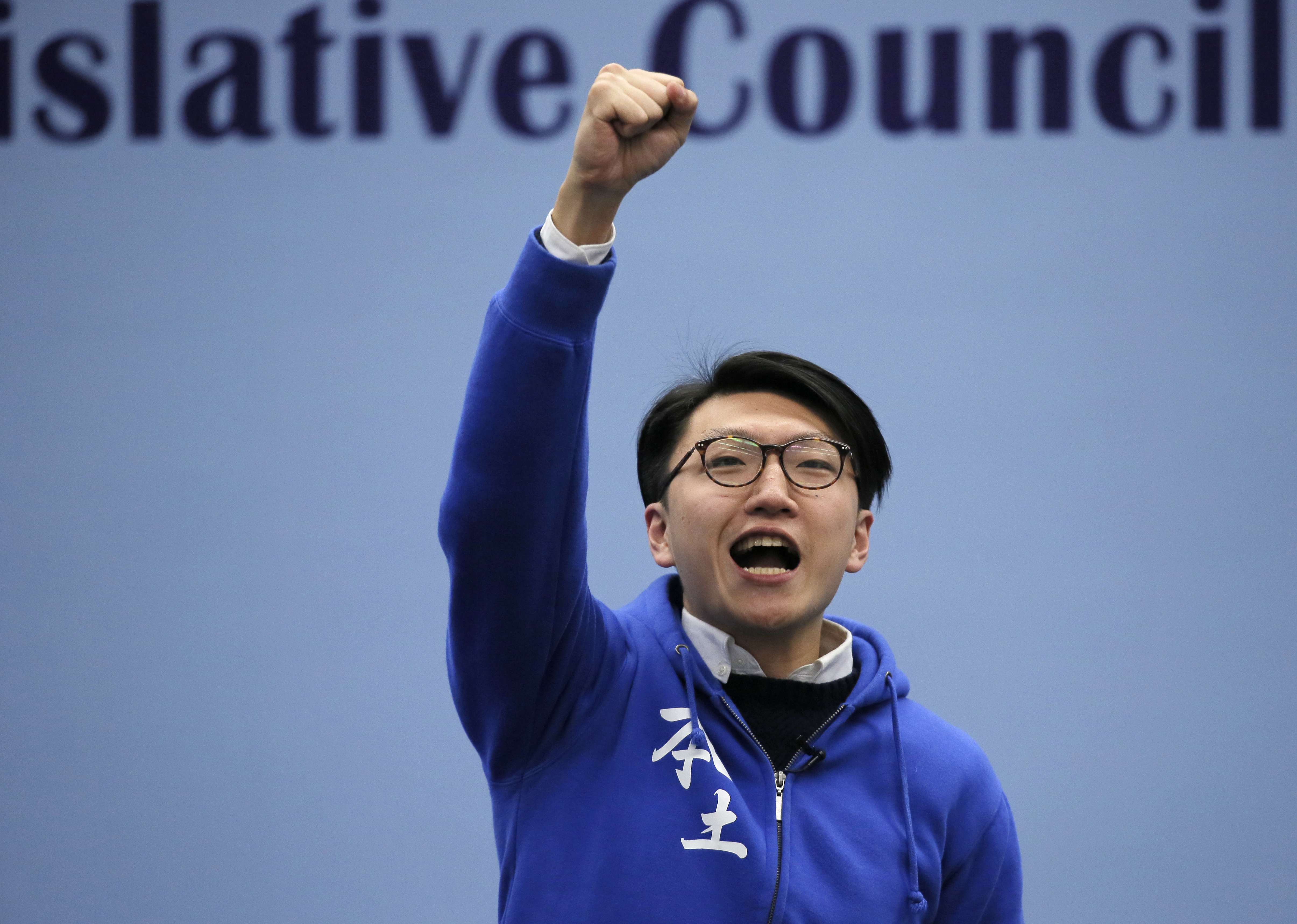 Hong Kong Indigenous candidate Edward Leung Tin-kei was a surprise package in the New Territories East by-election. Photo AP