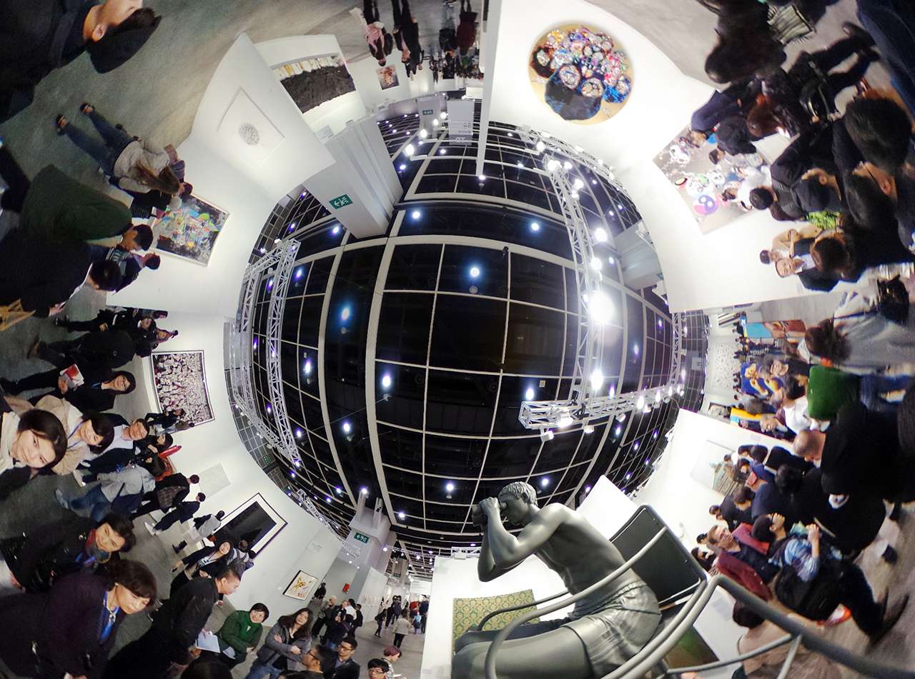 Visitors at Art Basel on the first public day of the show. Photo: SCMP Pictures