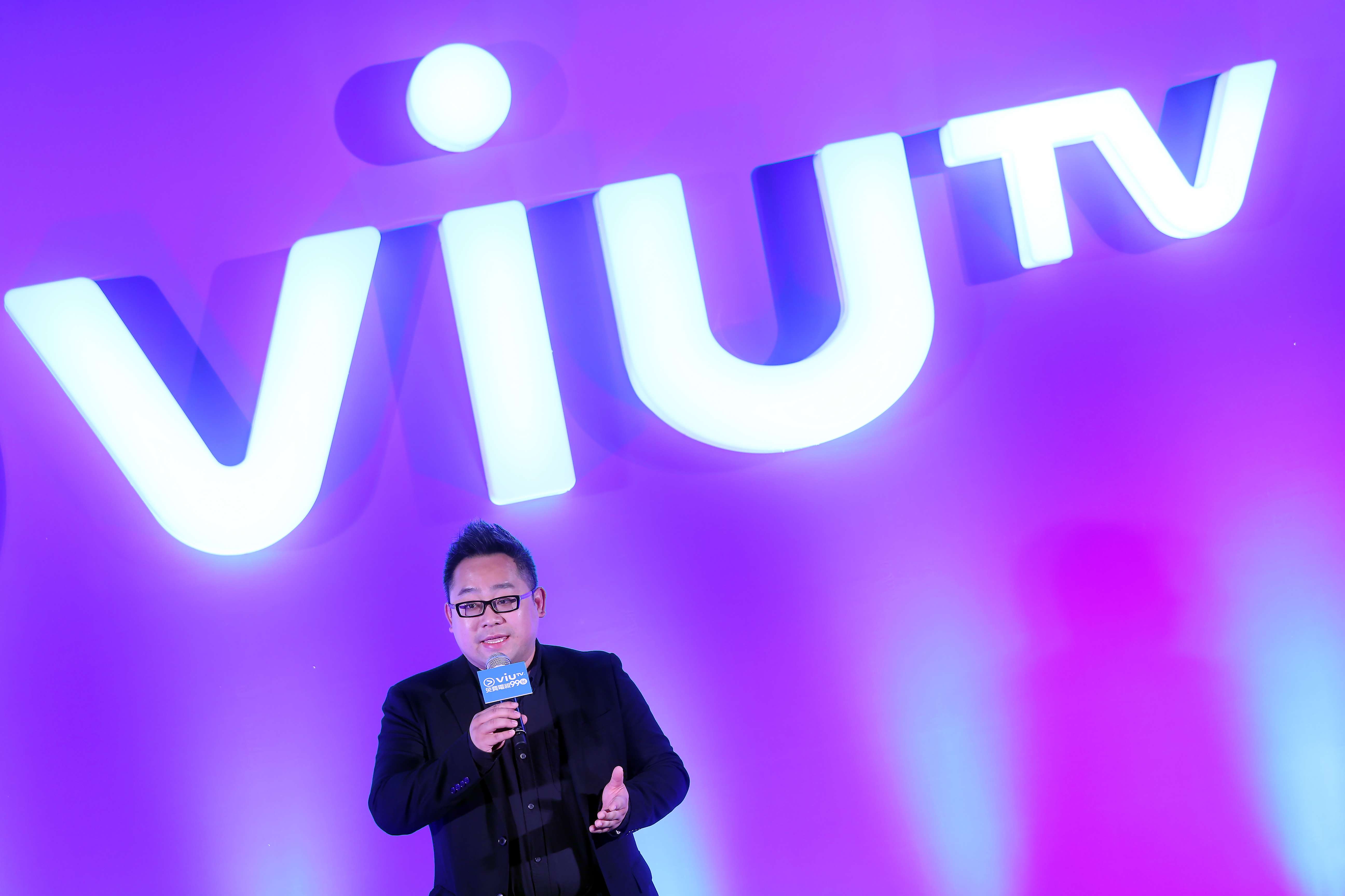Viu TV general manager Lo Ting-fai at a media briefing for the broadcaster last month. Photo: K.Y. Cheng