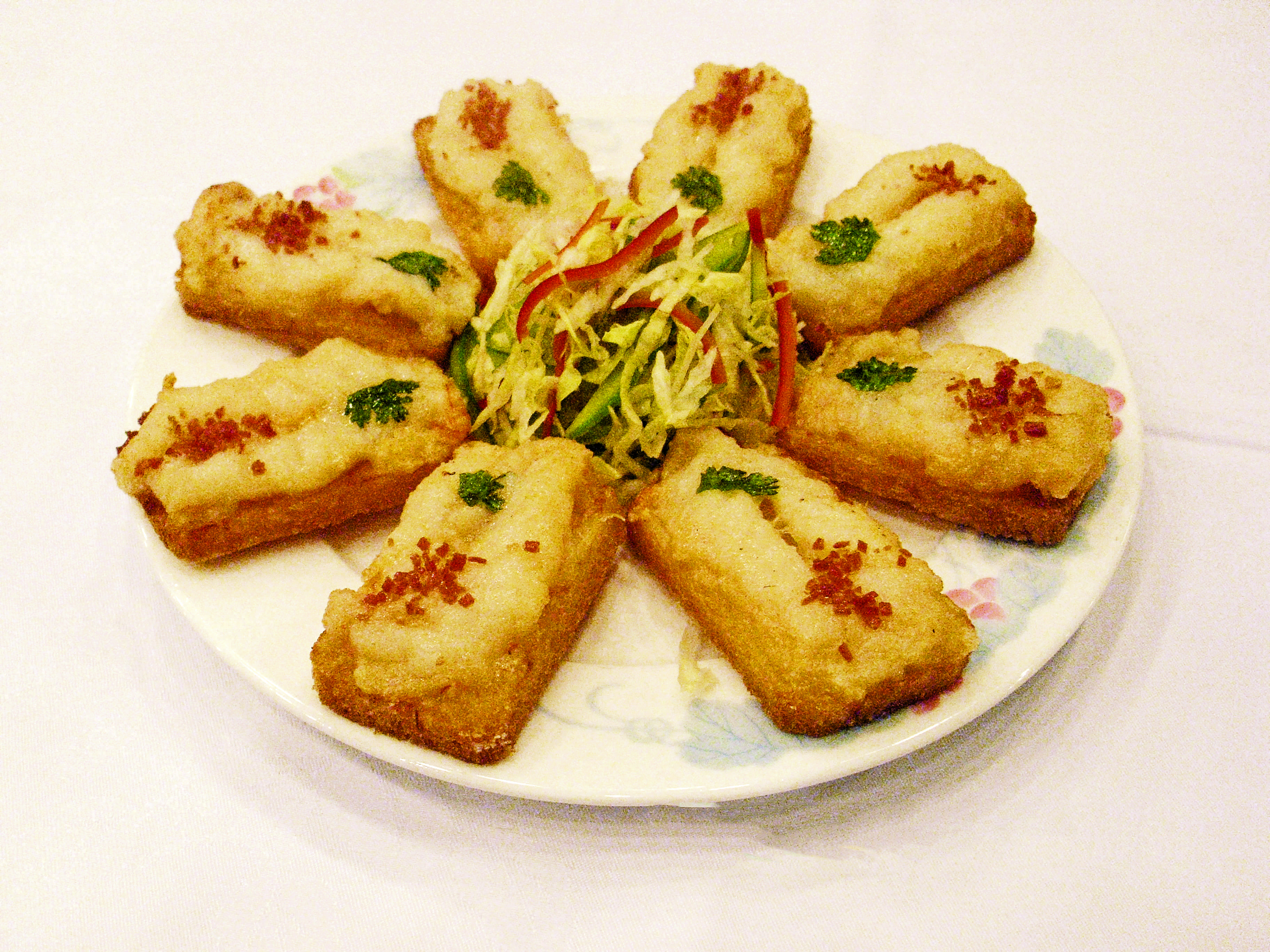 Fried shrimp toast at Fung Shing Restaurant, Prince Edward.
