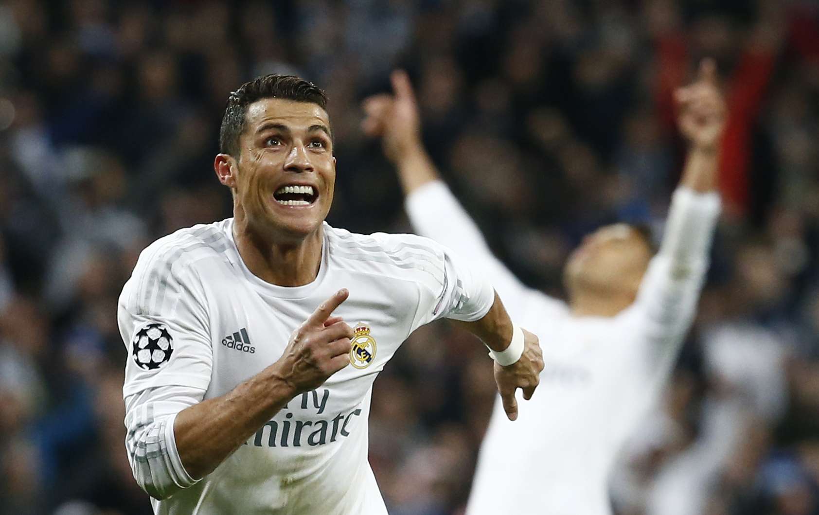 Cristiano Ronaldo celebrates his hat-trick Photo: Reuters