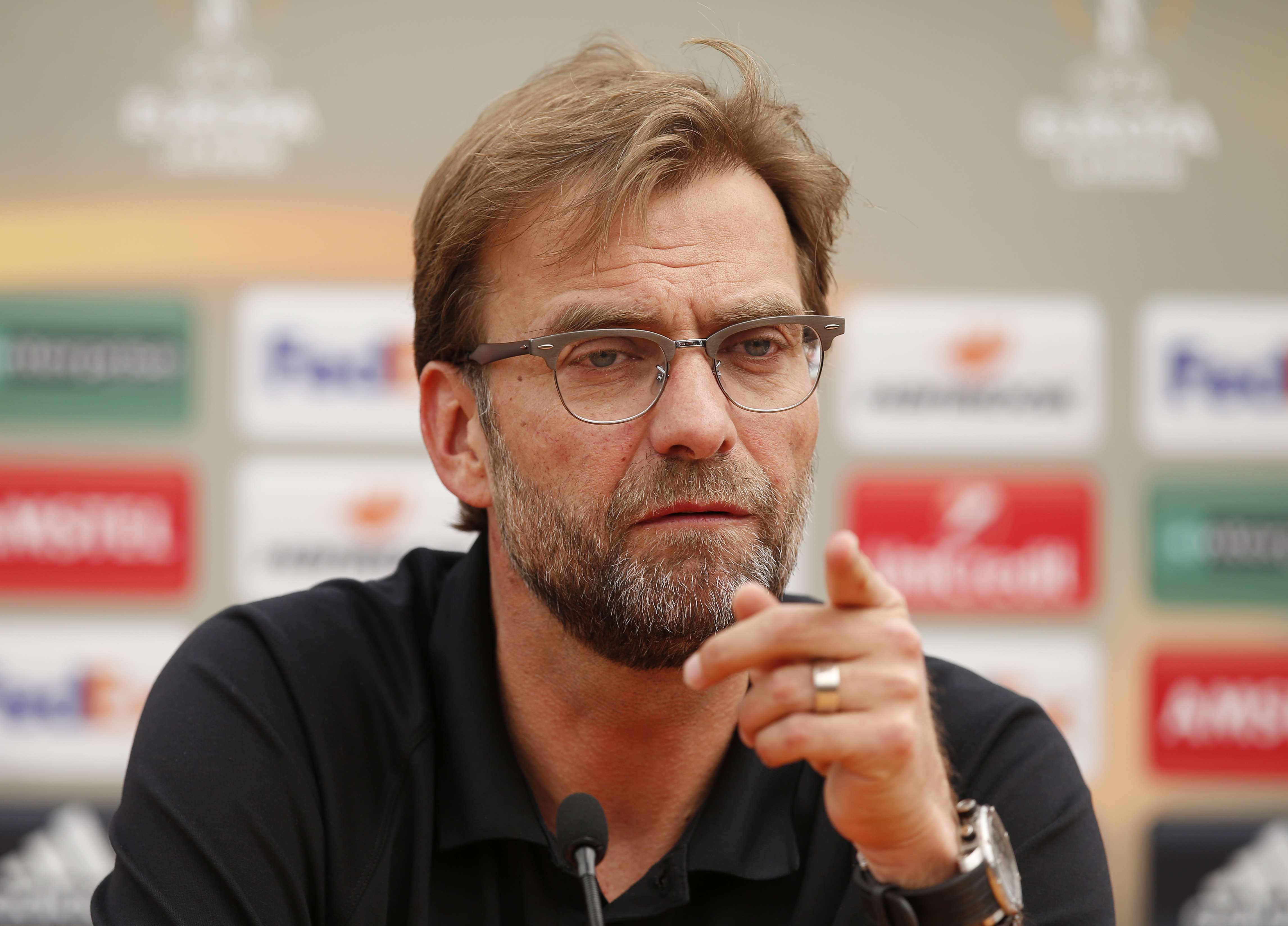 Liverpool’s charismatic German manager Juergen Klopp has proved to be a master of the big occasion. He will become a hero for Reds’ fans if he can upset Sevilla in the Europa League final. Photo: Reuters