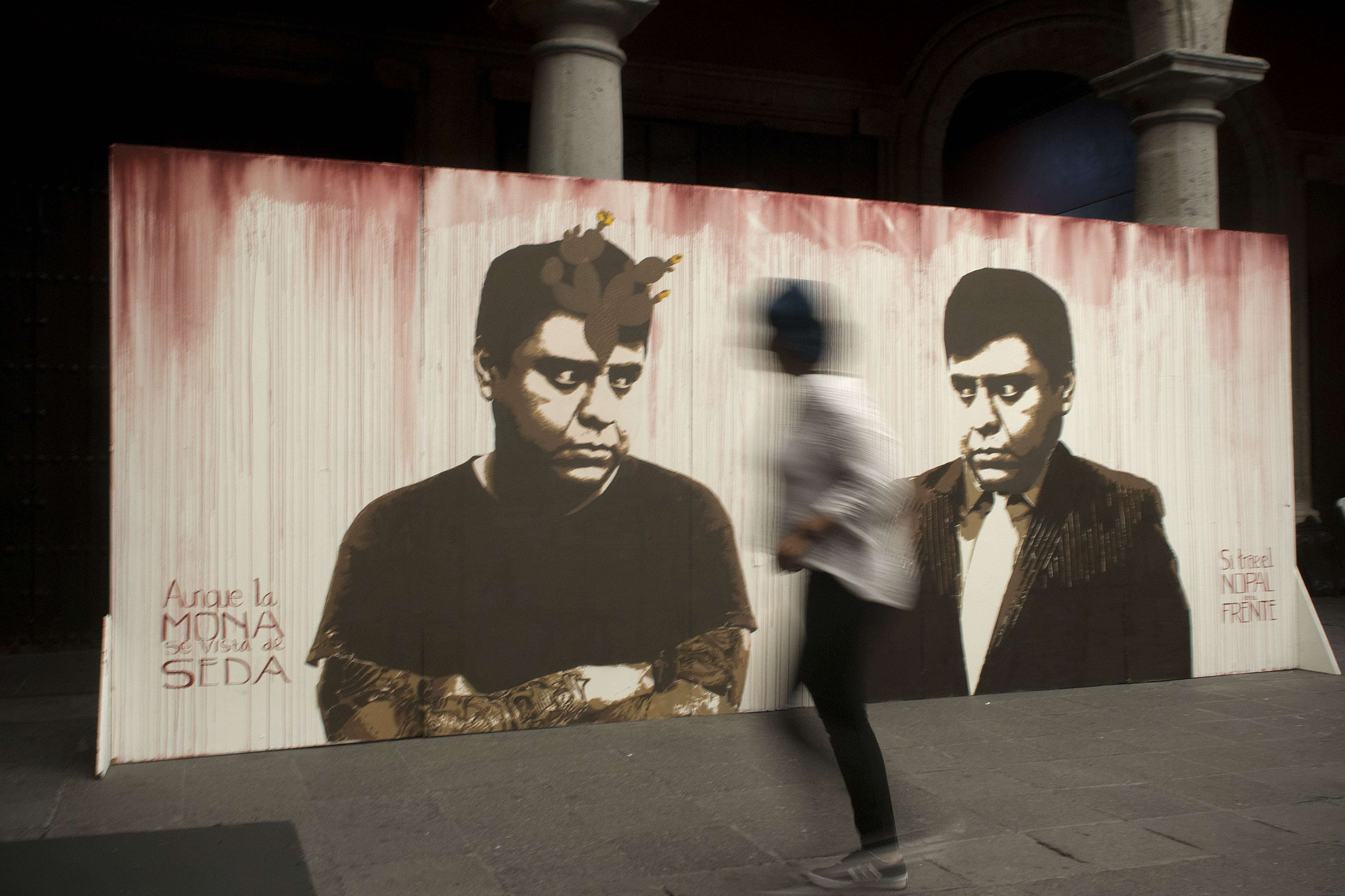 An artwork on racism is displayed in a museum in Mexico City. Mexico is projected to become the seventh-largest economy in the world in 15 years. Photo: Xinhua