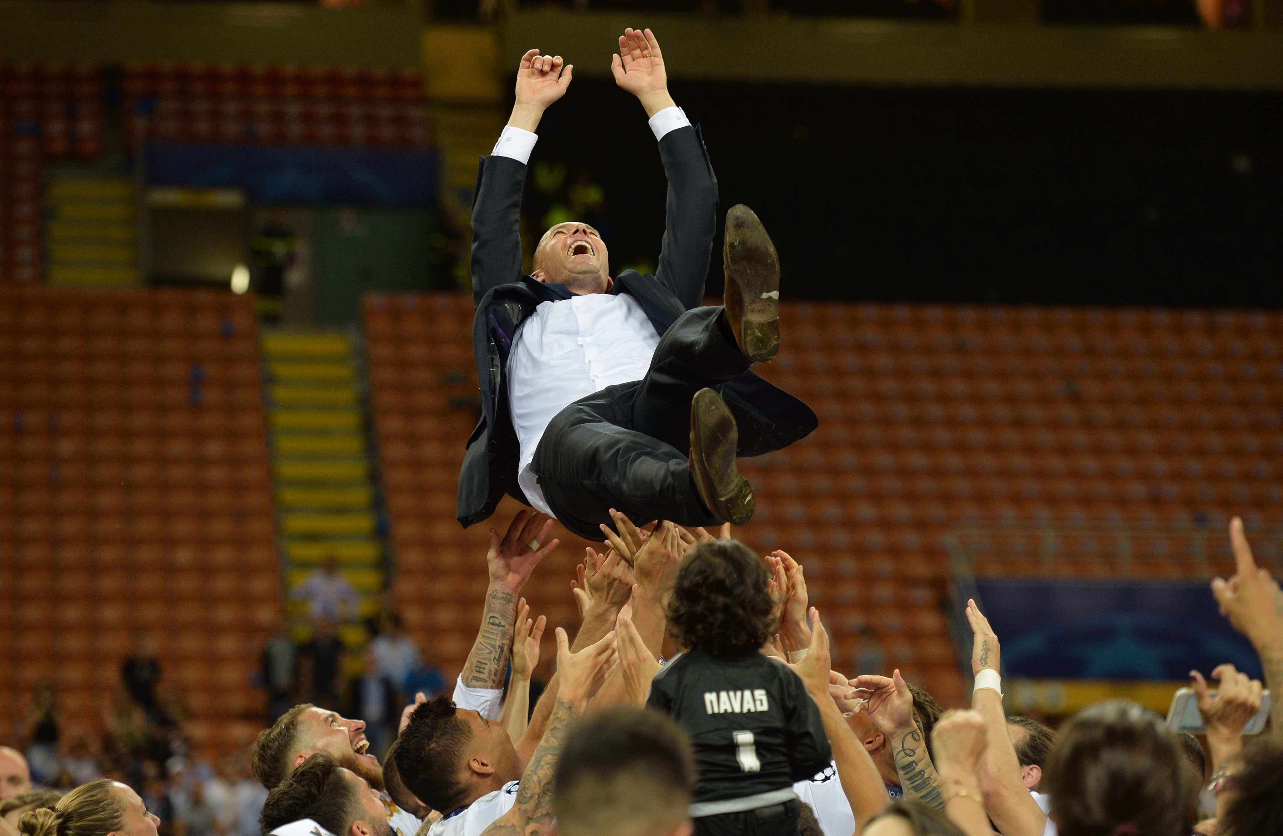 Real Madrid manager Zinedine Zidane has now won the Champions League as a player and a manager. Photo: EPA