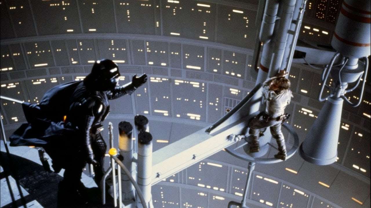 The famous “I am your father” scene from Star Wars: The Empire Strikes Back.