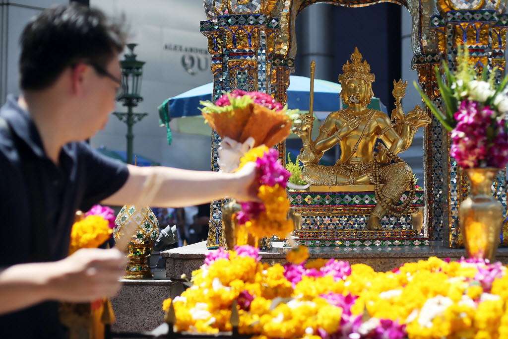 The bombing of the Erawan Hindu shrine in August 2015 claimed 20 lives. Photo: SCMP Pictures