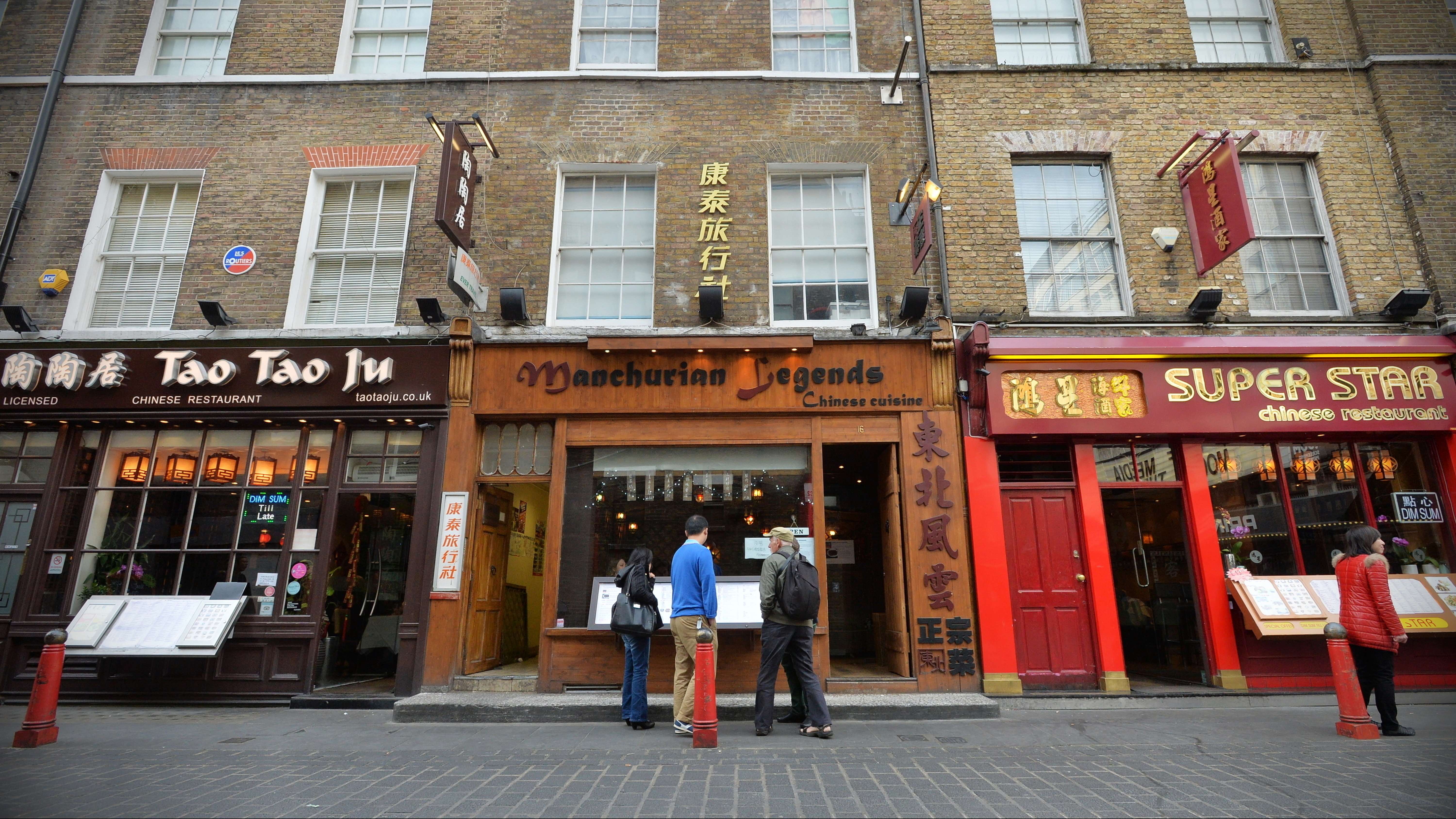 Restaurants in London’s Chinatown.