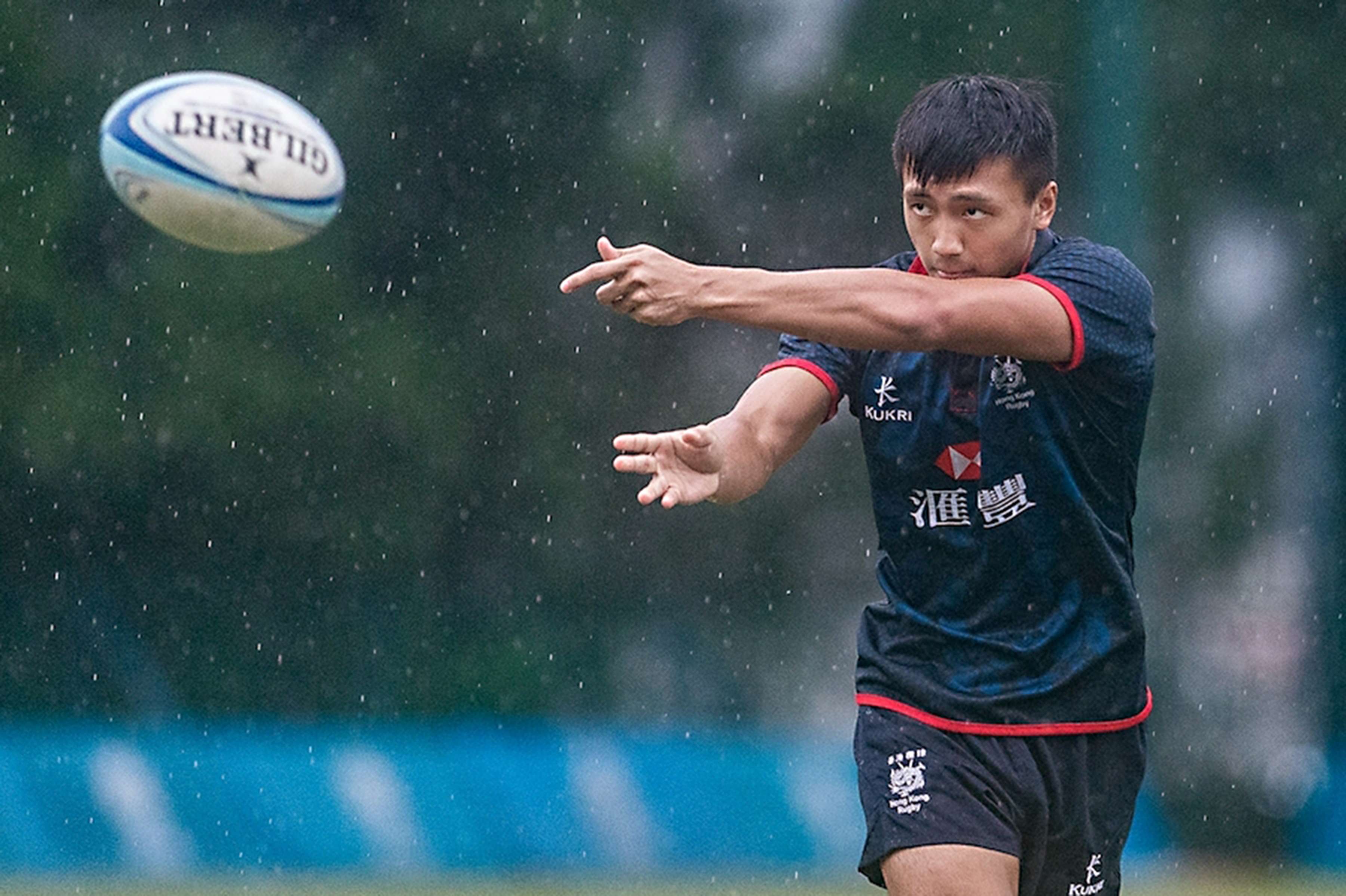 “I think my finishing and stepping [are] my strongest skills,” says Eric Kwok ahead of his senior debut with the Hong Kong sevens side in Monaco. Photo: HKRU