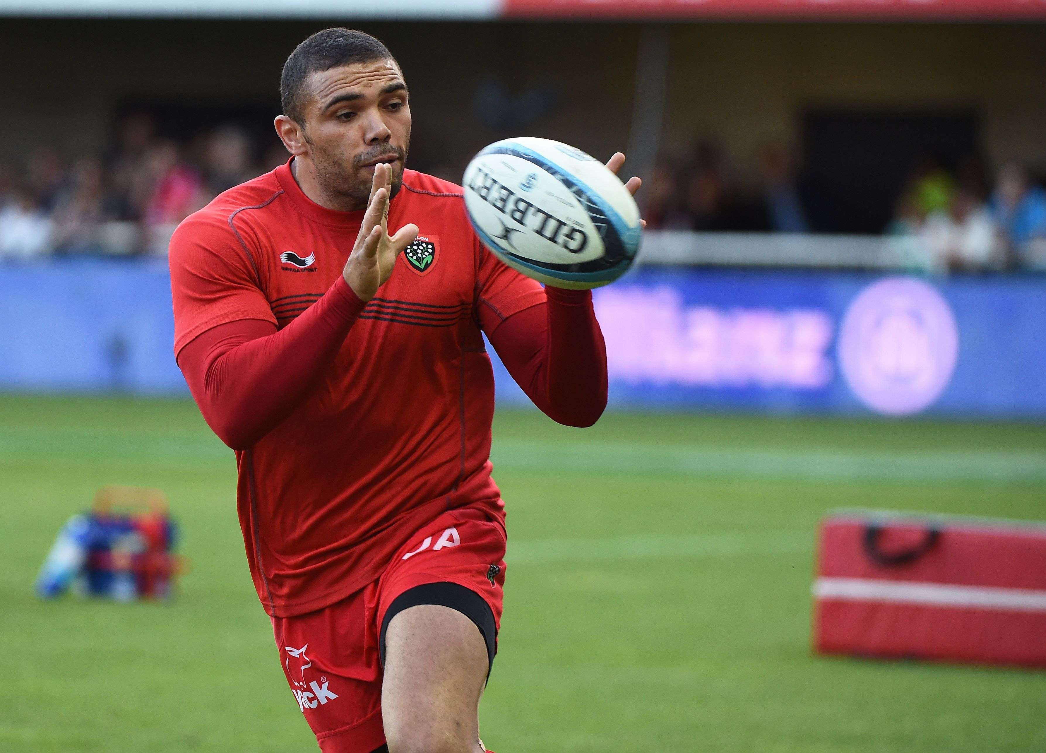 Toulon's South African winger Bryan Habana warms up before a French Top 14 match between Montpellier and Toulon in May. Photo: AFP