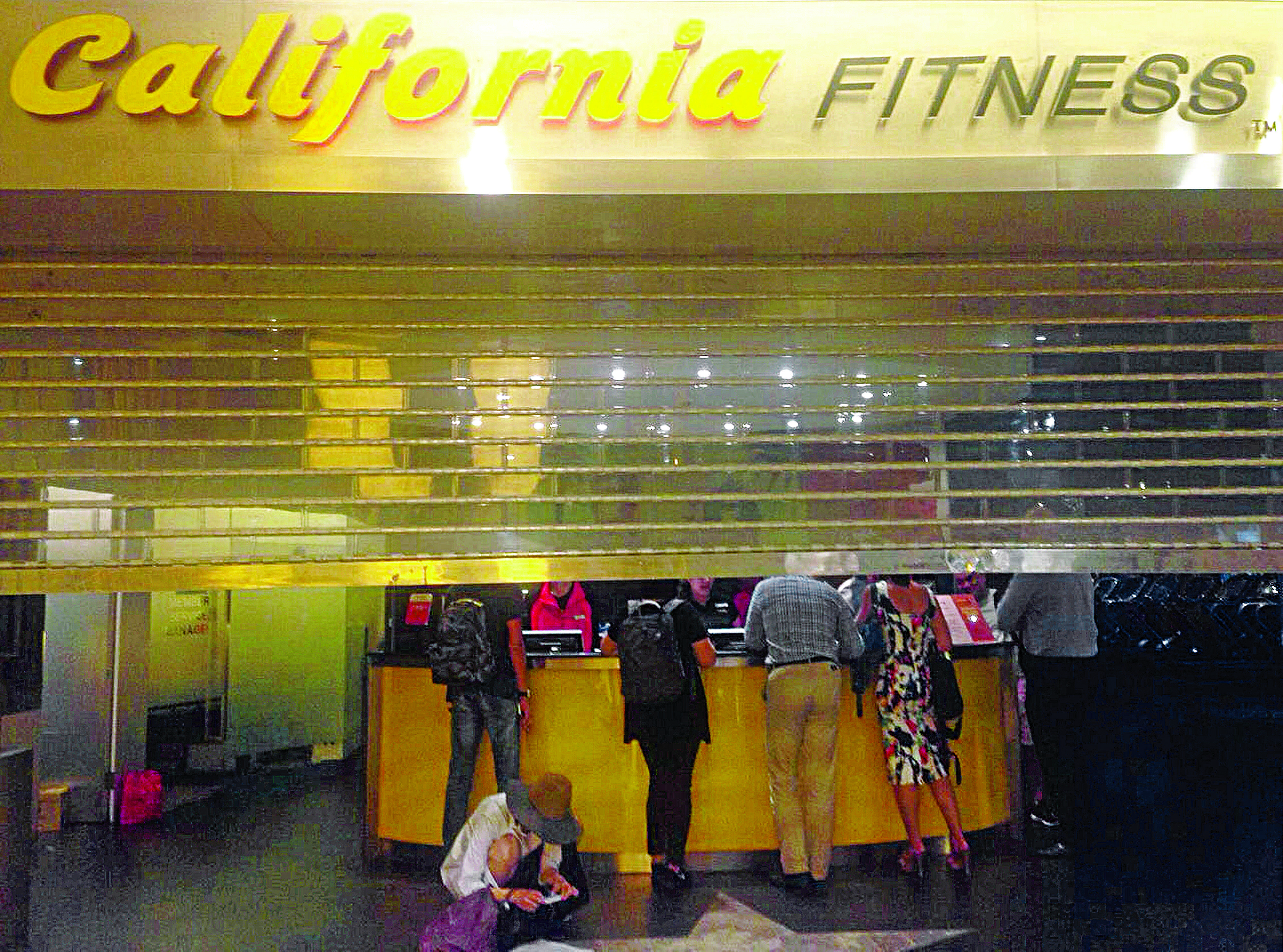 This branch of California Fitness in Beijing was closed on Friday. Photo: SCMP Pictures