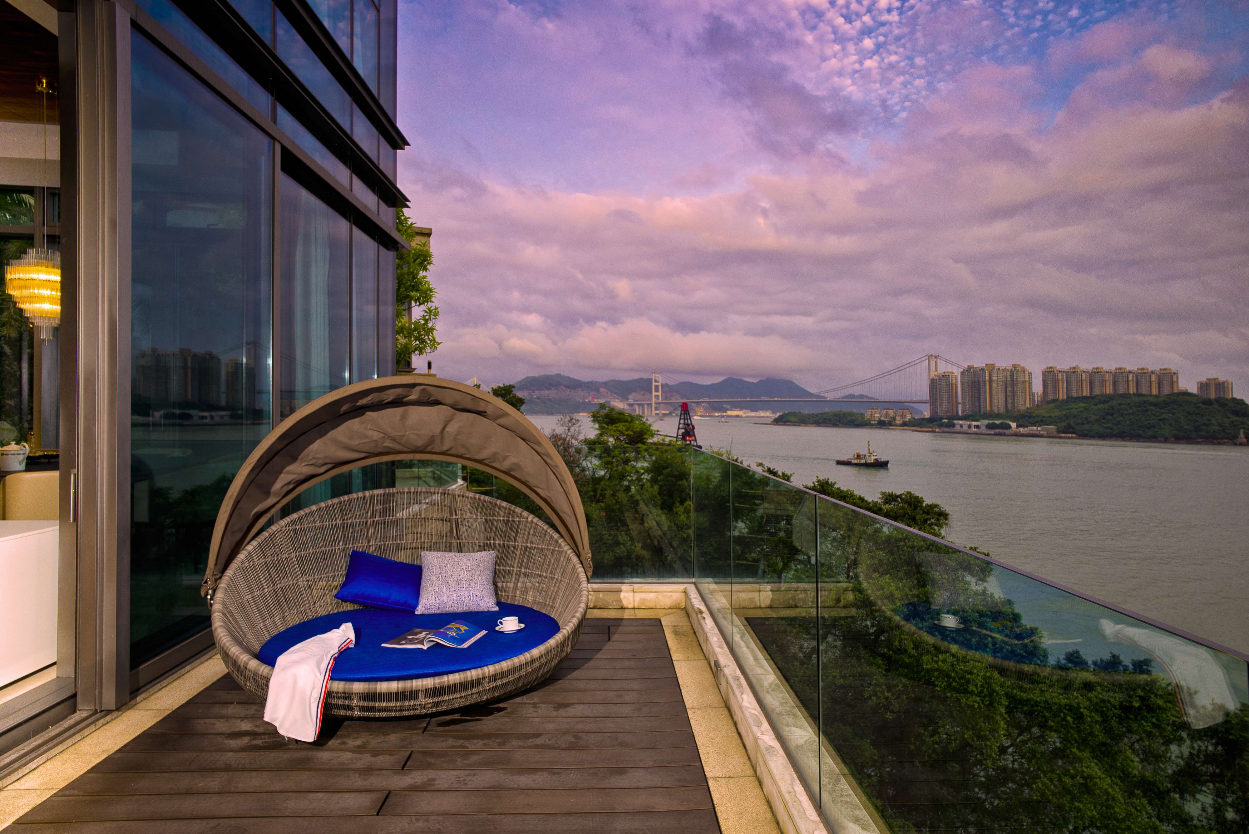 The duplex in Tsuen Wan West has stunning views. Photography: John Butlin