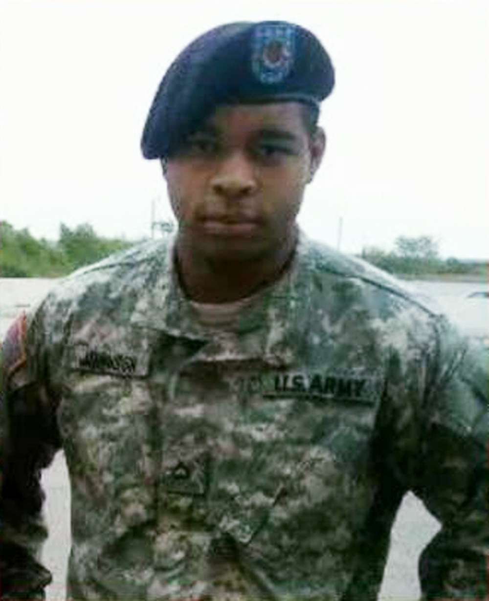 Dallas gunman Micah Johnson in his US Army uniform. Photo: AP