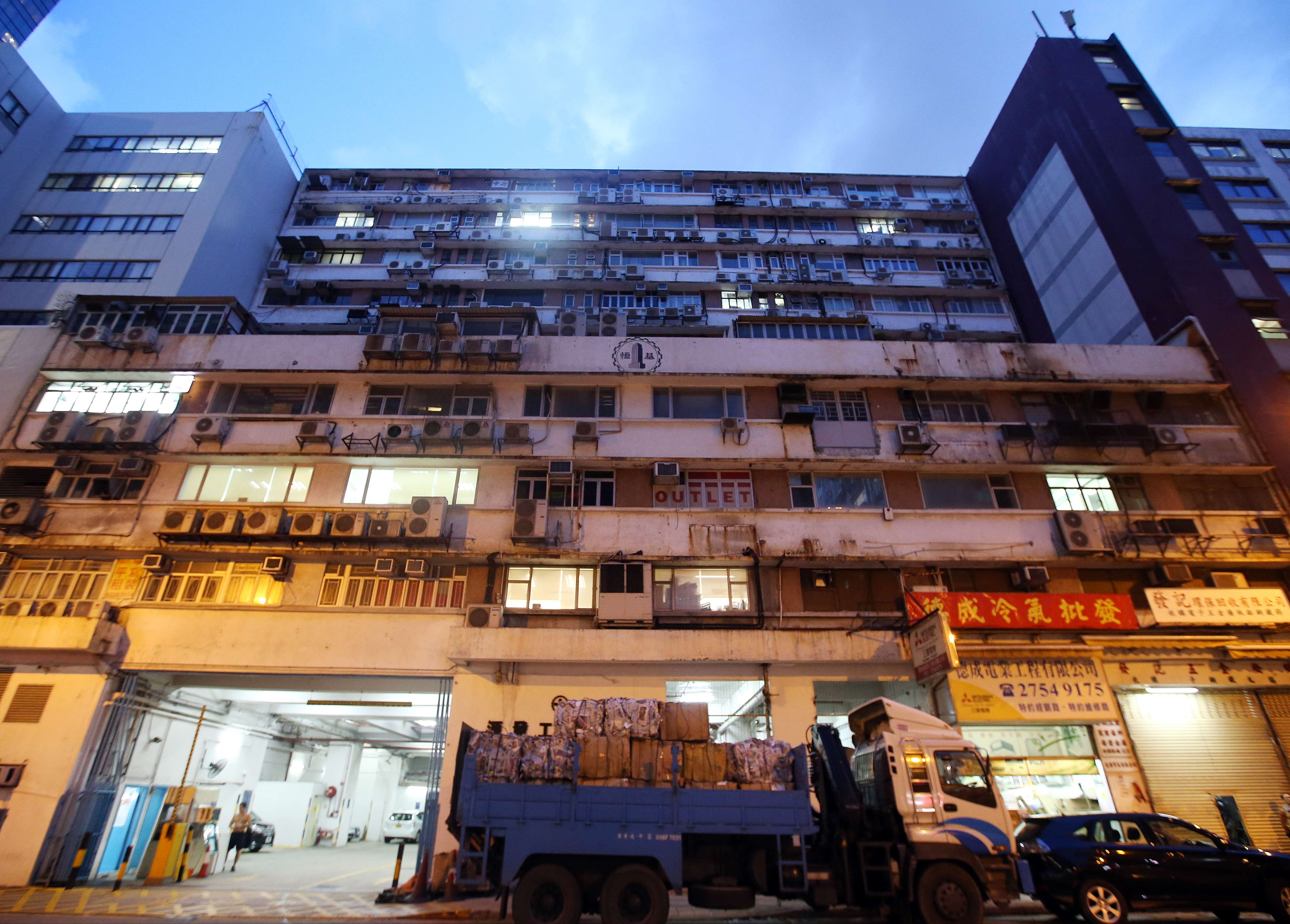 Officials will target Yuen Fat Industrial Building in Kowloon Bay next month. Photo: Felix Wong