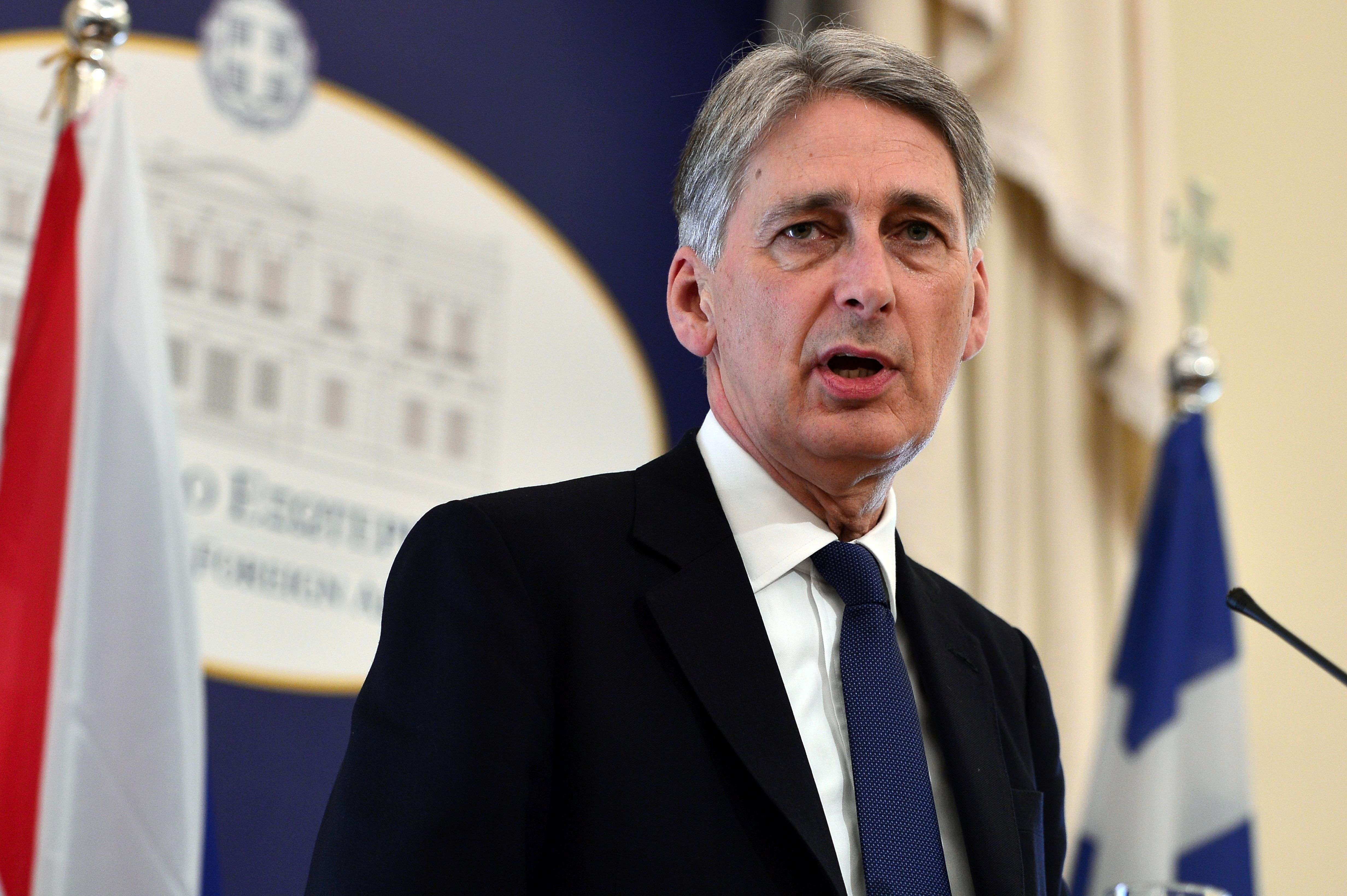 British finance minister Philip Hammond has been pushing trade with China. Photo: AFP