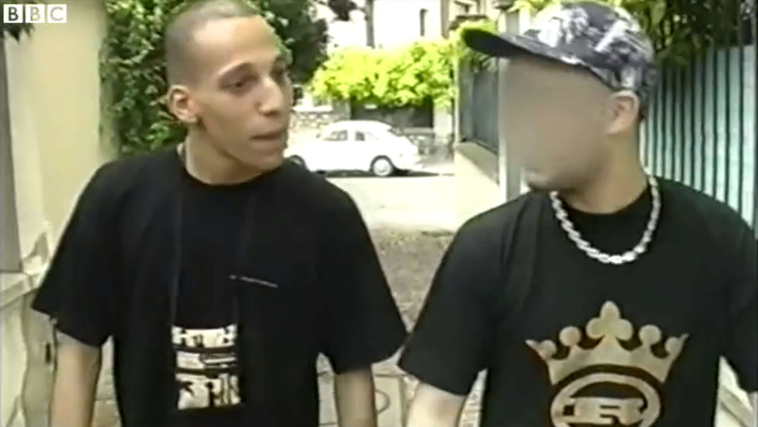 Charlie Hebdo attacker Cherif Kouachi (left), pictured in a 2005 French television documentary. Photo: Handout