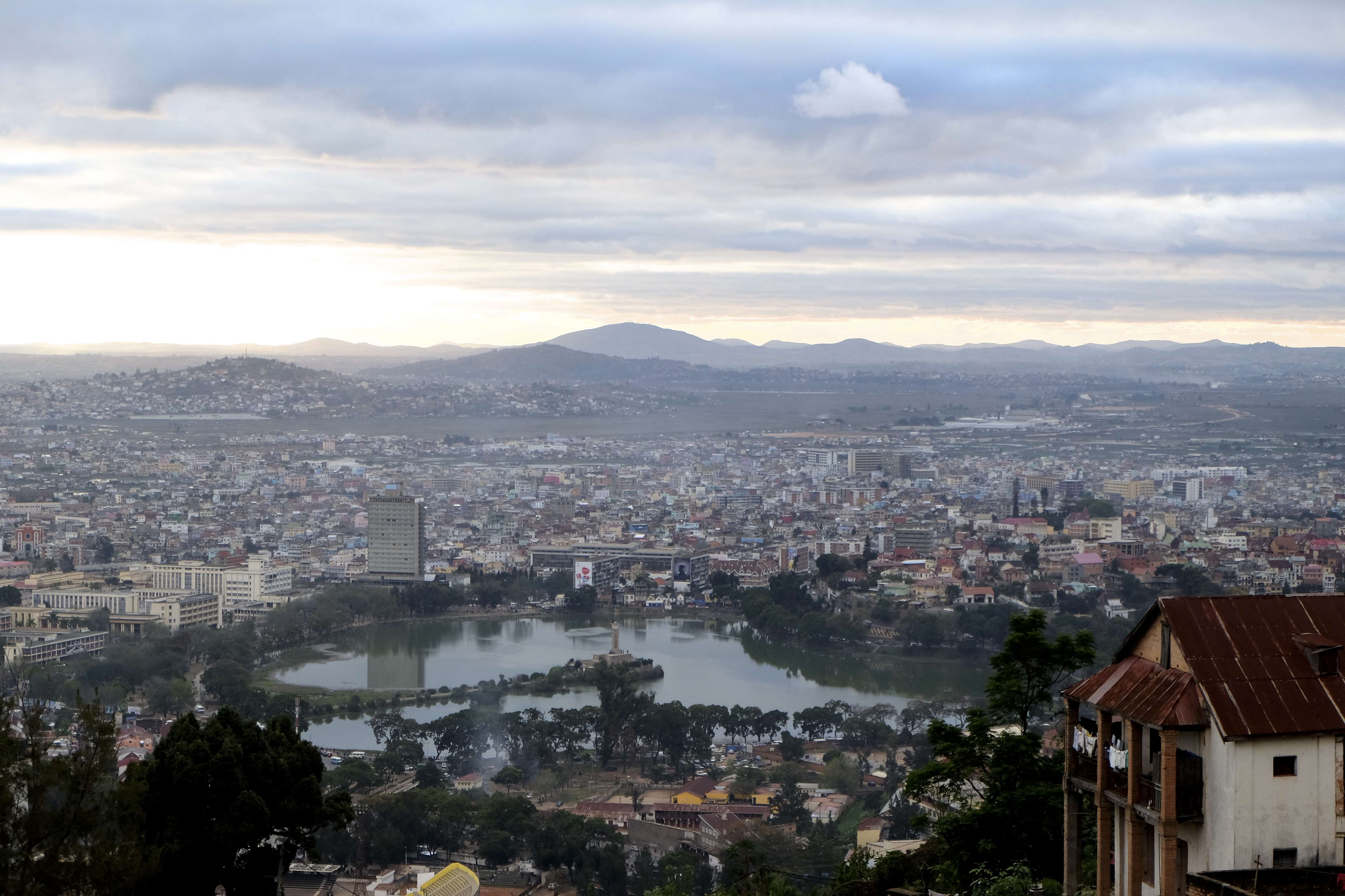 The view from Rova, a palace built in the early 17th century, in Antananarivo, Madagascar. Pictures: Ron Emmons