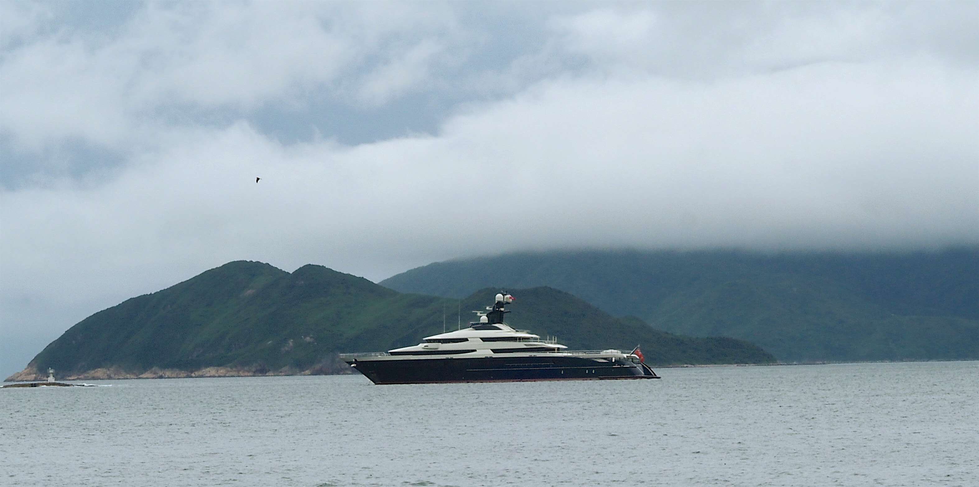 The Equanimity is spotted in waters near Sai Kung, Hong Kong. Photo: Howard Winn