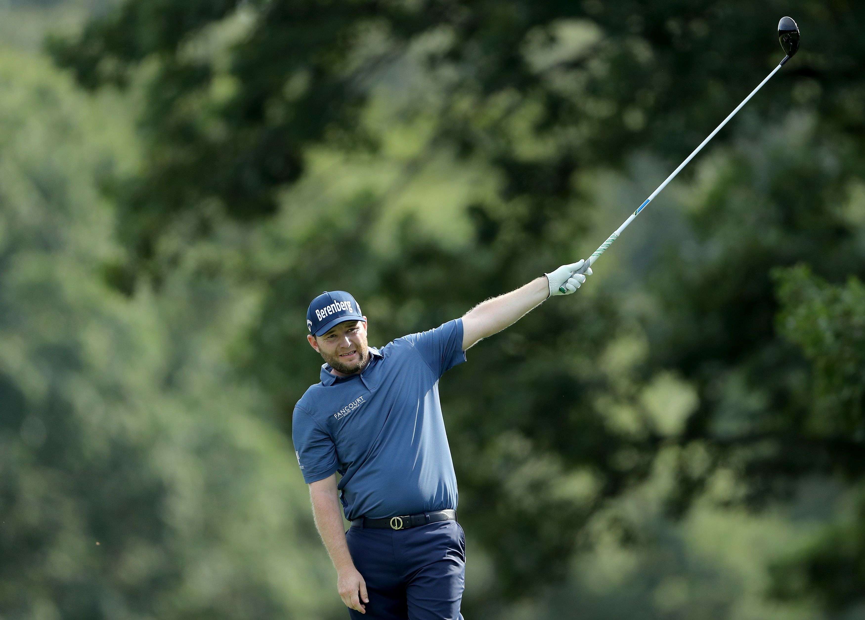 South African Branden Grace in action during The Barclays on the PGA Tour FedExCup play-offs. Photo: AFP