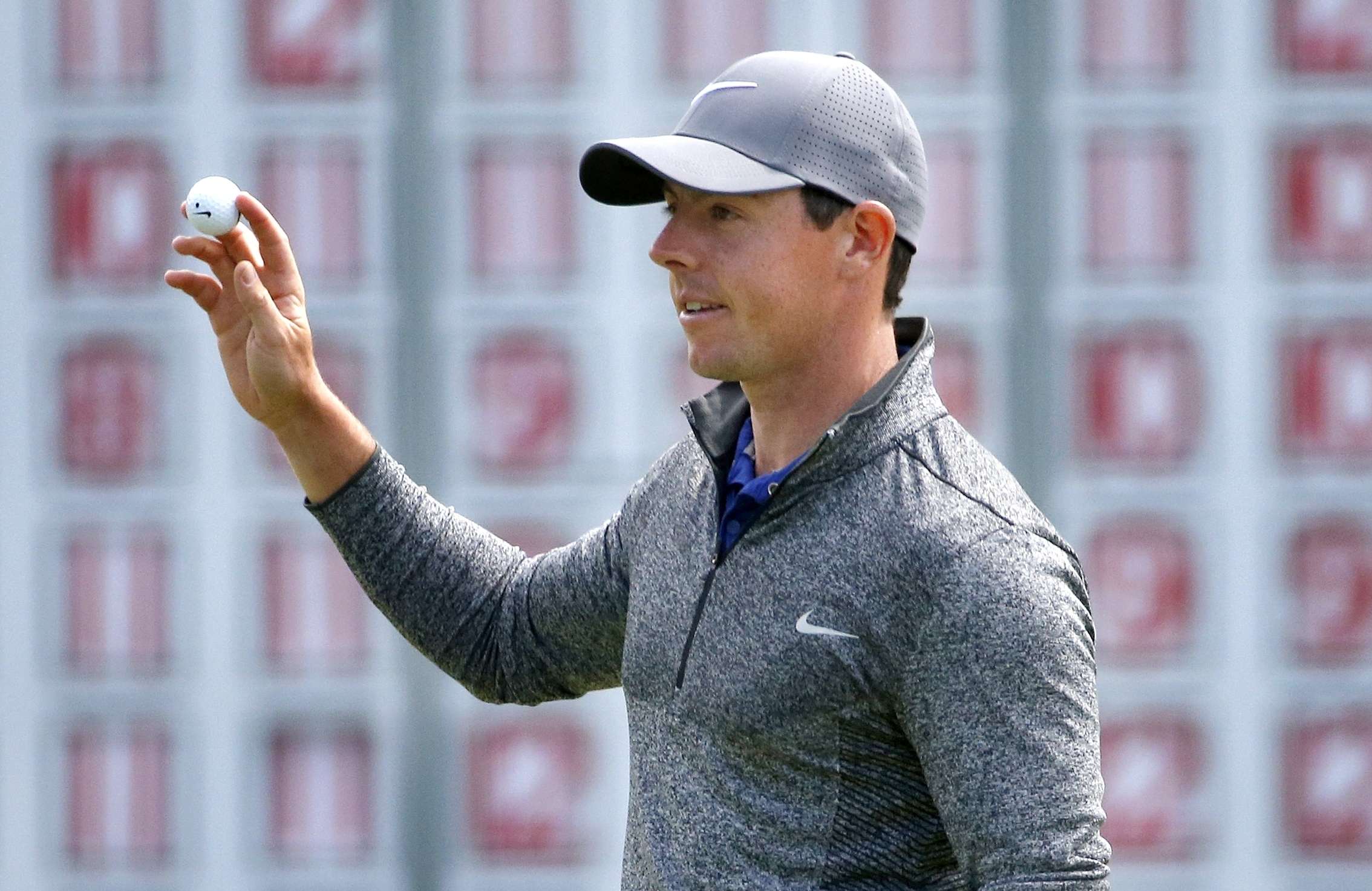 Rory McIlroy during the final round of the Deutsche Bank Championship. Photo: AP