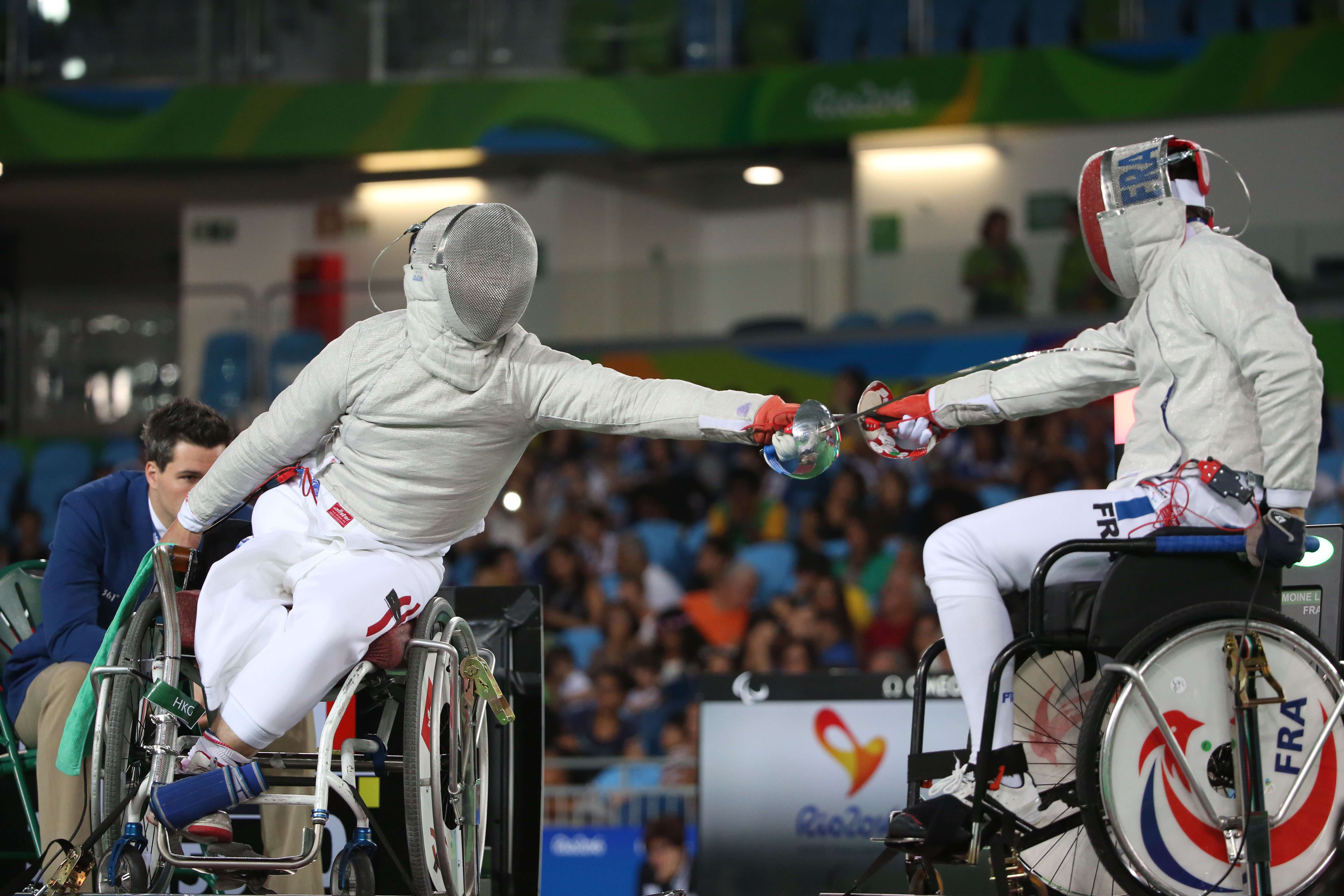 Hong Kong’s best medal hopes are in wheelchair fencing. Photo: HK Paralympic Committee