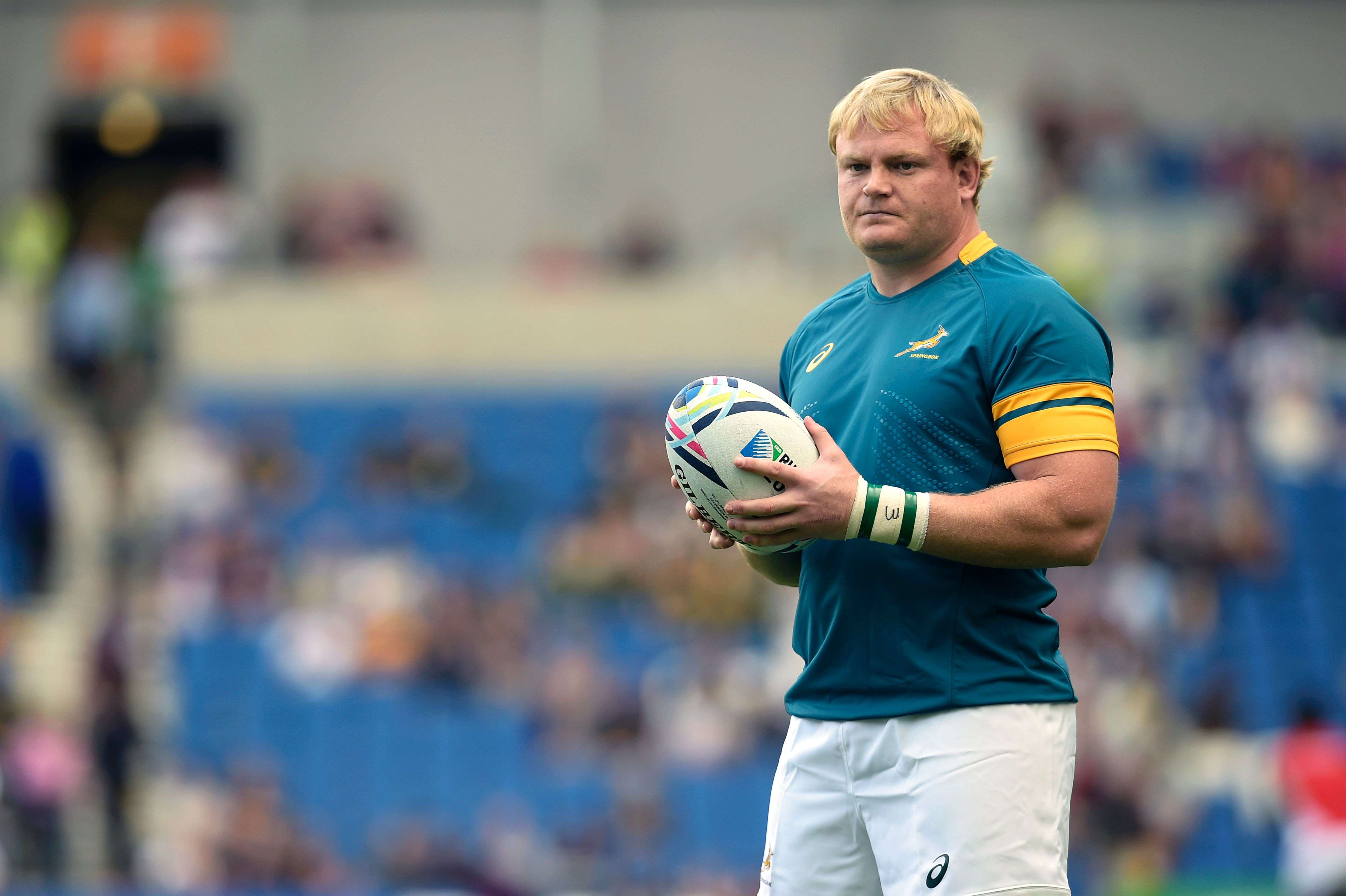 South Africa hooker Adriaan Strauss at the 2015 Rugby World Cup. Photo: AFP