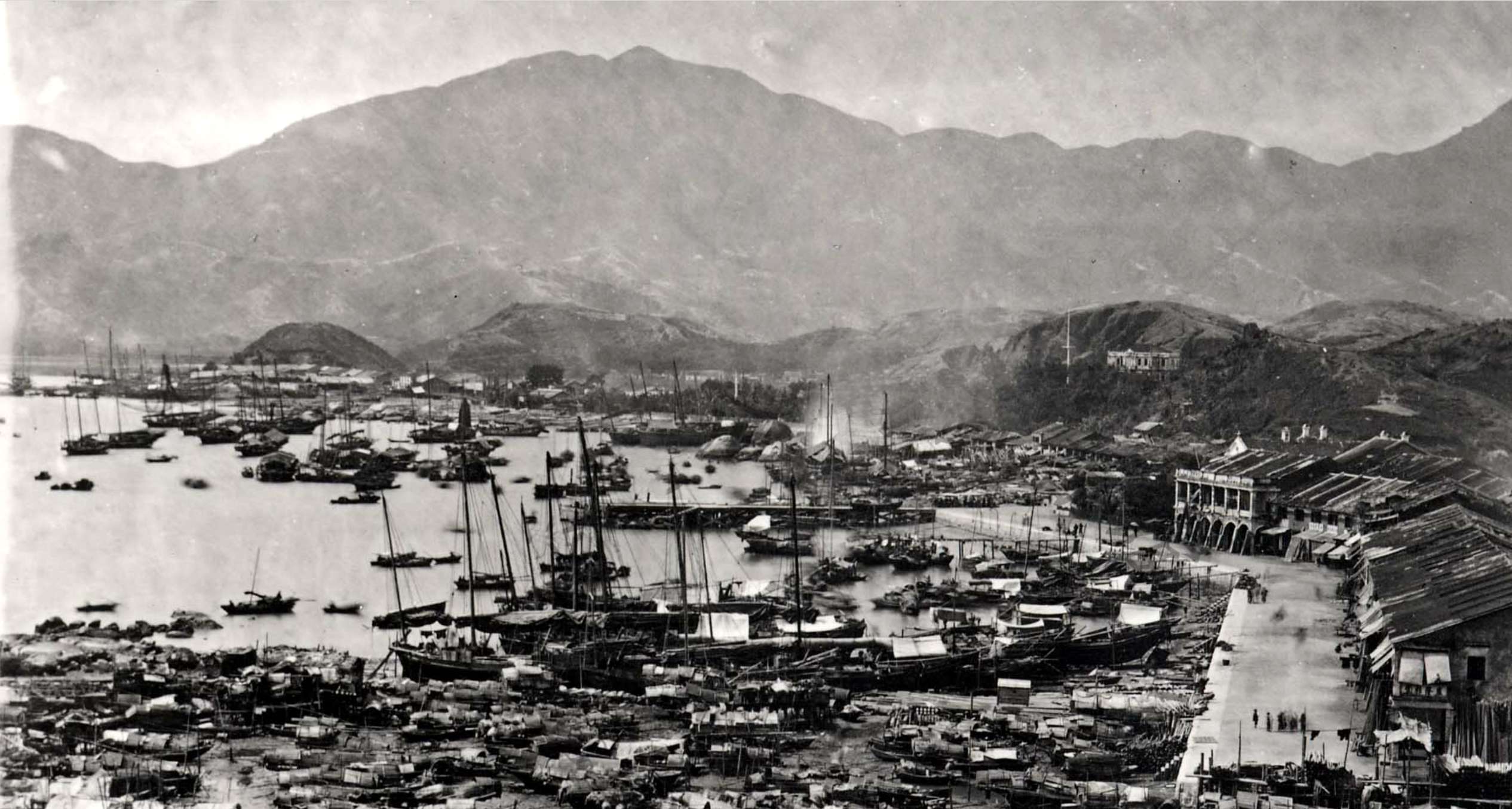 Chinese maritime activity on the Kowloon waterfront in 1900, a picture that is not reflected in Hong Kong’s street signs.