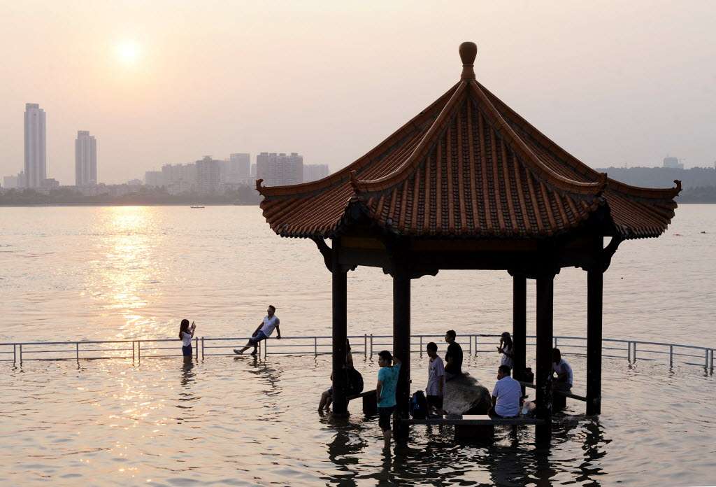 The Yangtze River hitting higher-than-average levels in Wuhan last year. Photo: SCMP Pictures