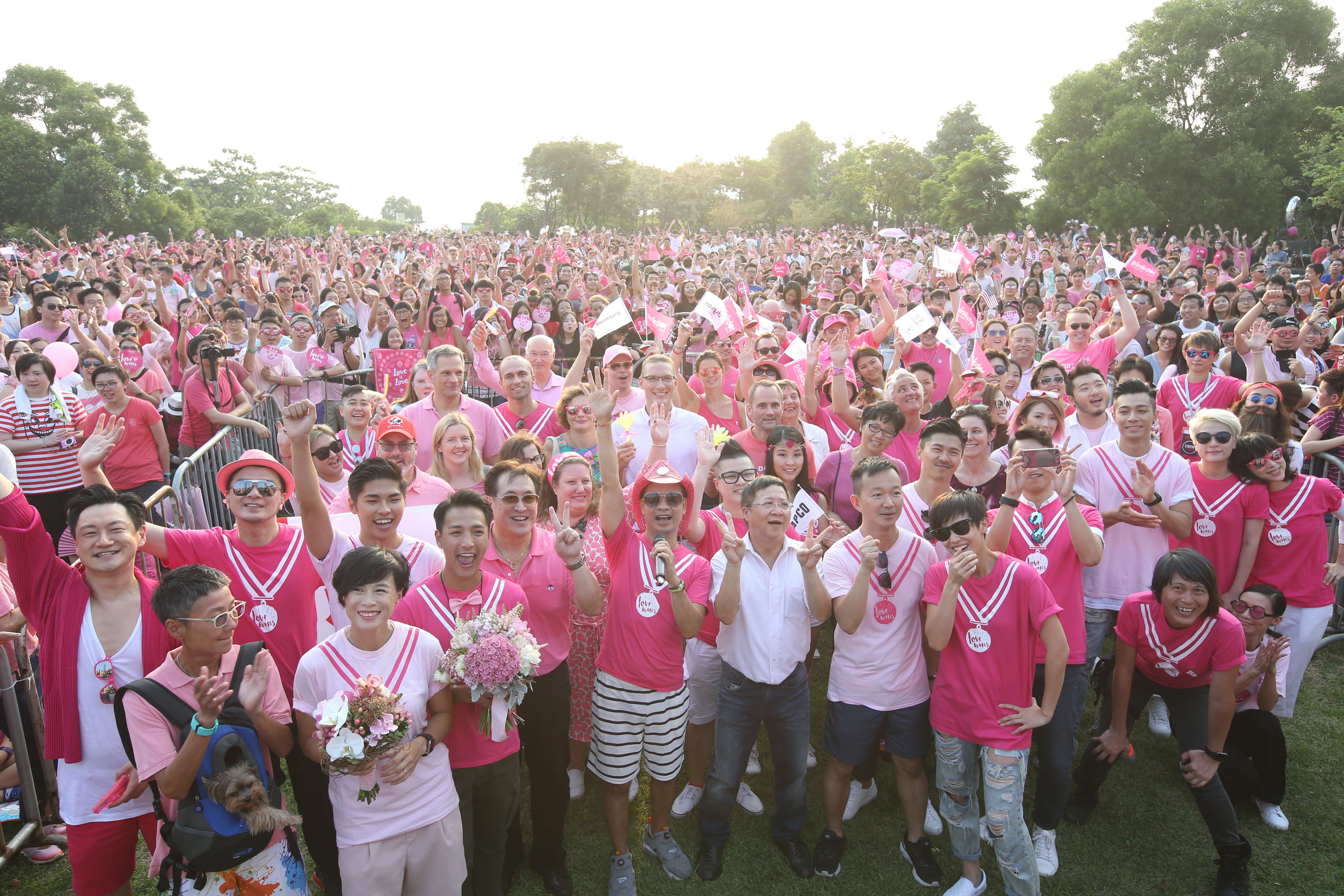 Hong Kong's largest LGBTI carnival, Pink Dot Hong Kong 2016 organized by BigLove Alliance and Pink Alliance at West Kowloon Cultural District. Photo: Dickson Lee