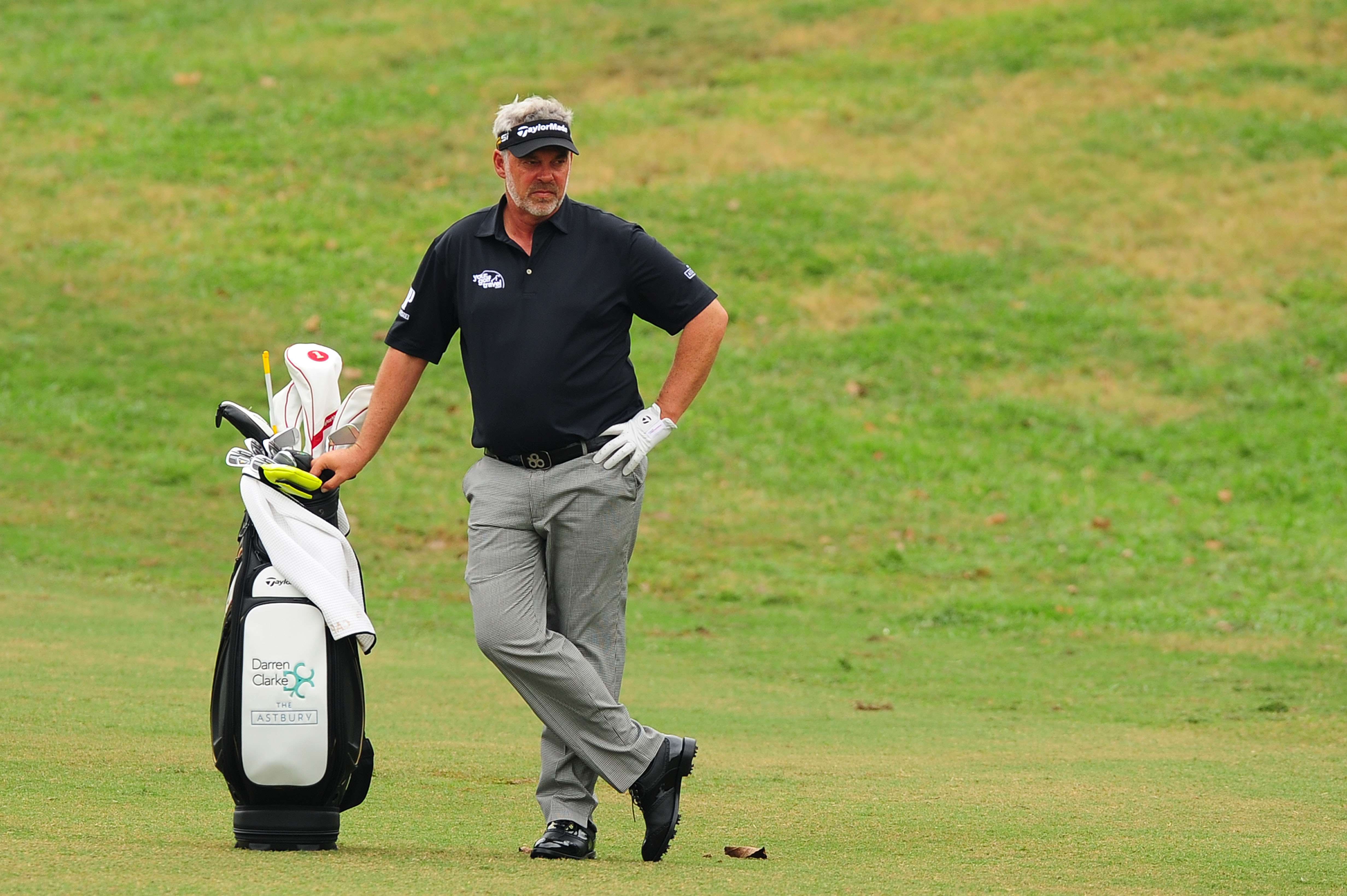Darren Clarke on the course at the Macau Golf and Country Club on Wednesday. Photo: Asian Tour