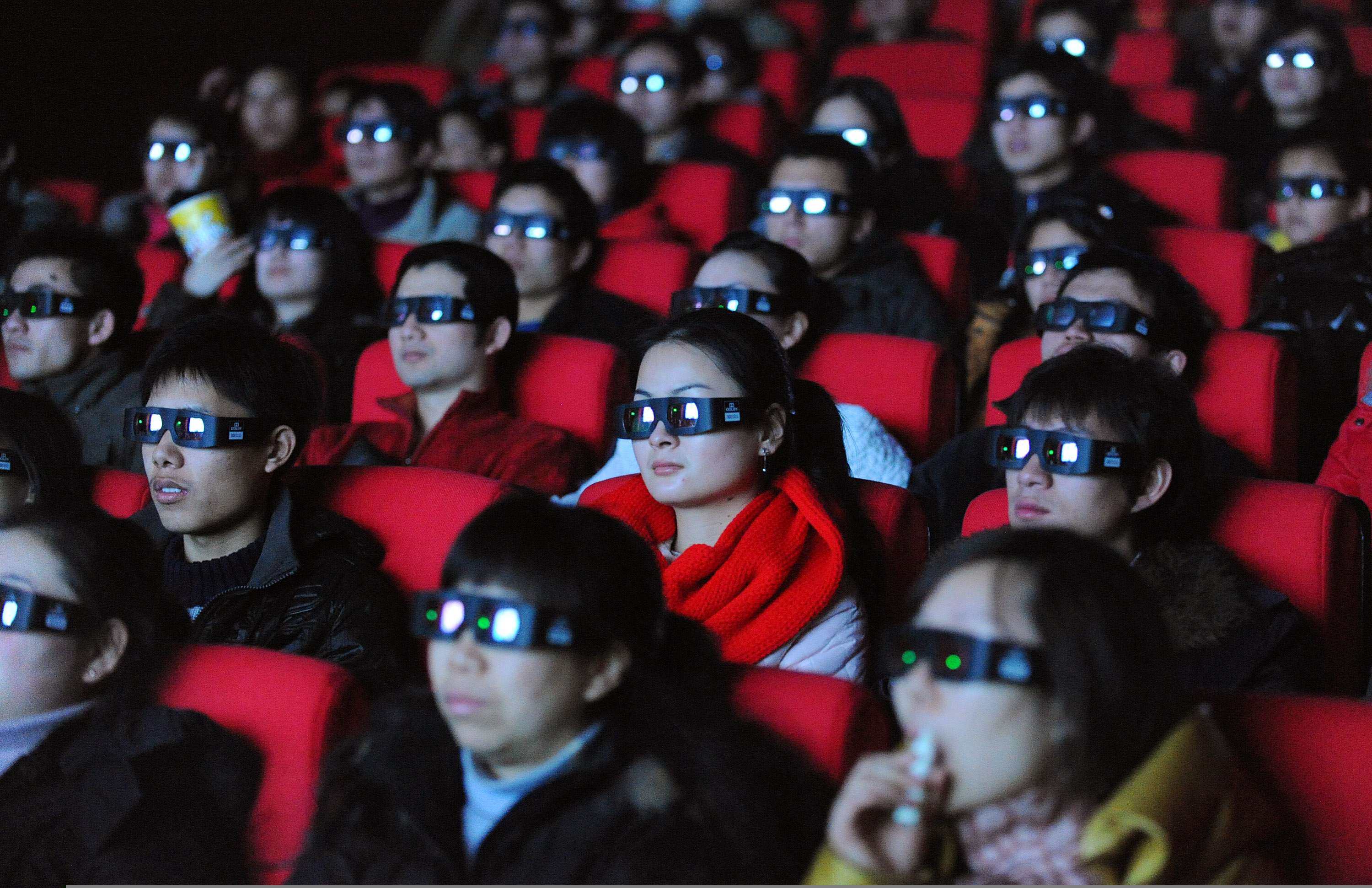 Equipment in China’s cinemas is relatively new and advanced with 86 per cent of screens configured for 3D films. Bloomberg reported in 2015 that around 15 new cinema screens opened in China each day. Photo: AFP