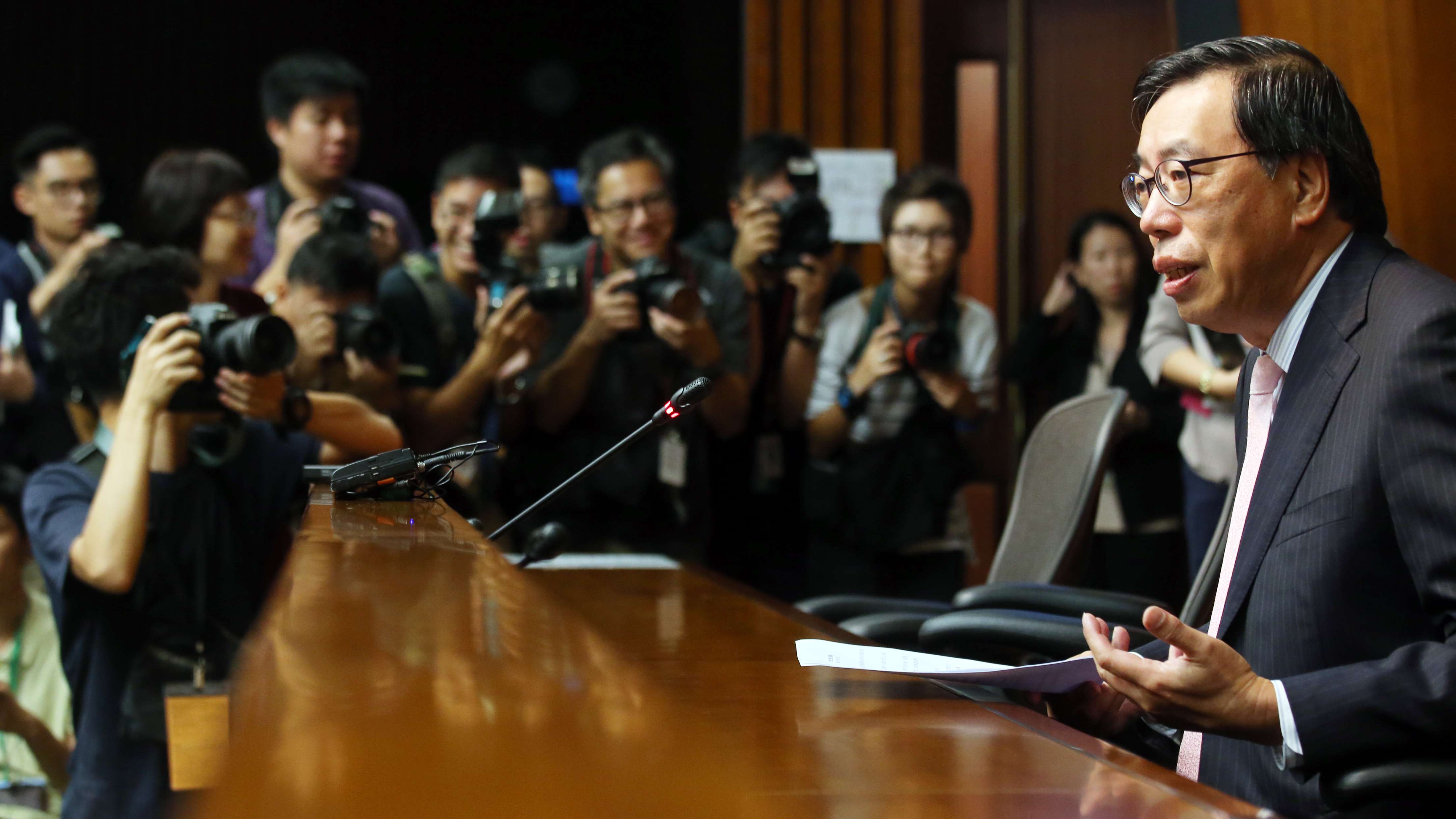 Legco president Andrew Leung Kwan-yuen called the walkout “unfortunate”. Photo: David Wong